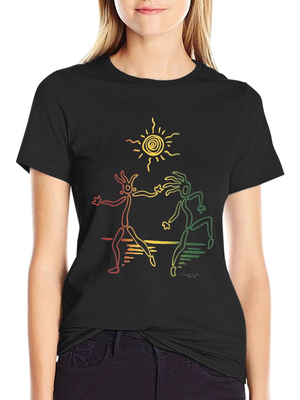 Rasta Dancers Black T-Shirt
