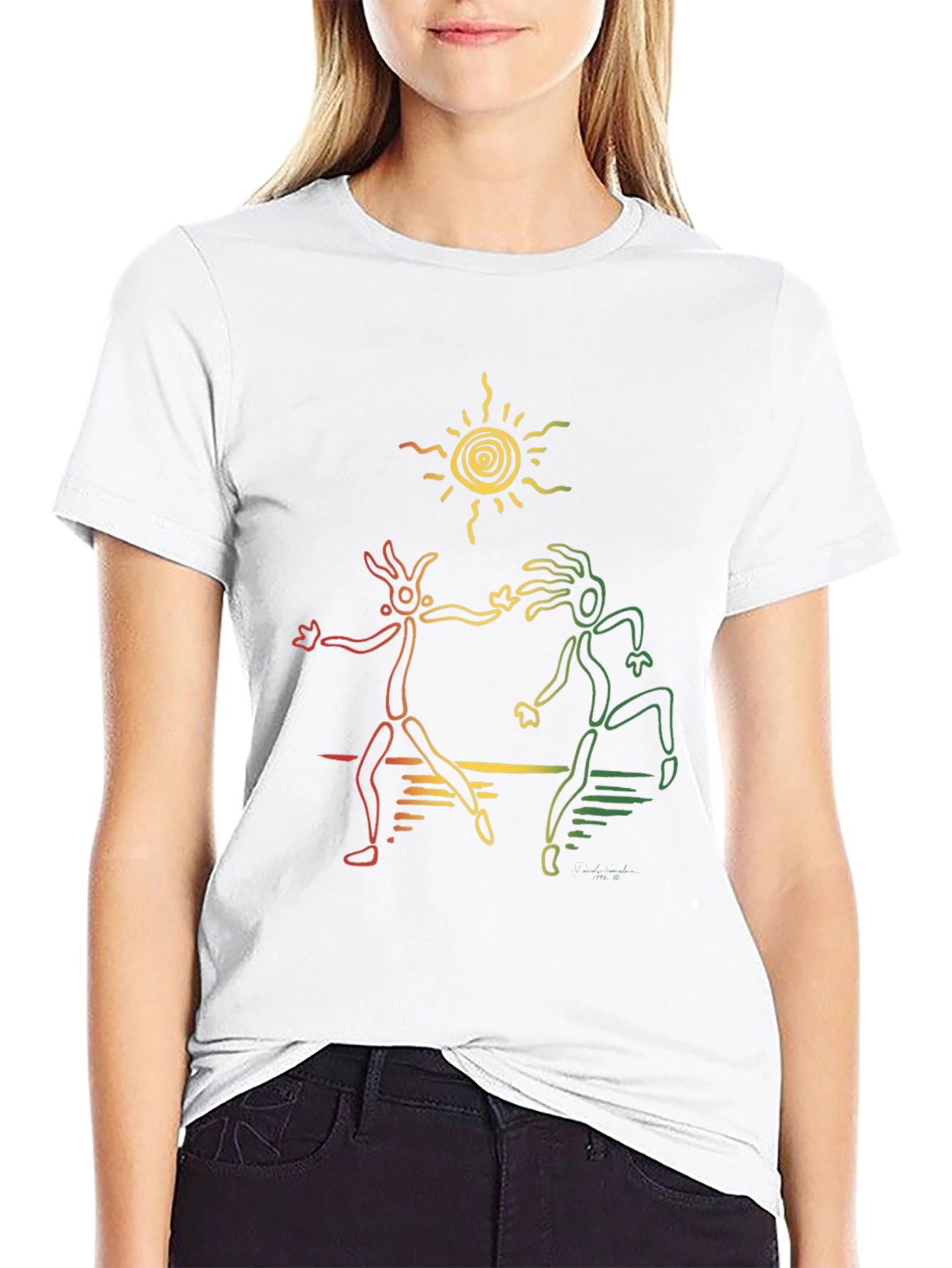 Rasta Dancers Black T-Shirt
