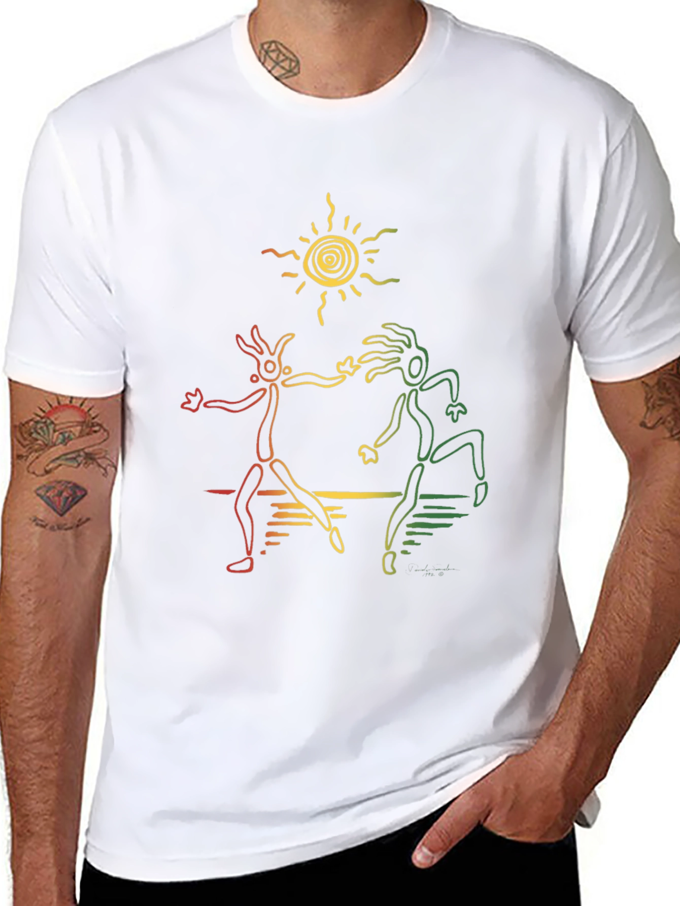 Rasta Dancers Black T-Shirt