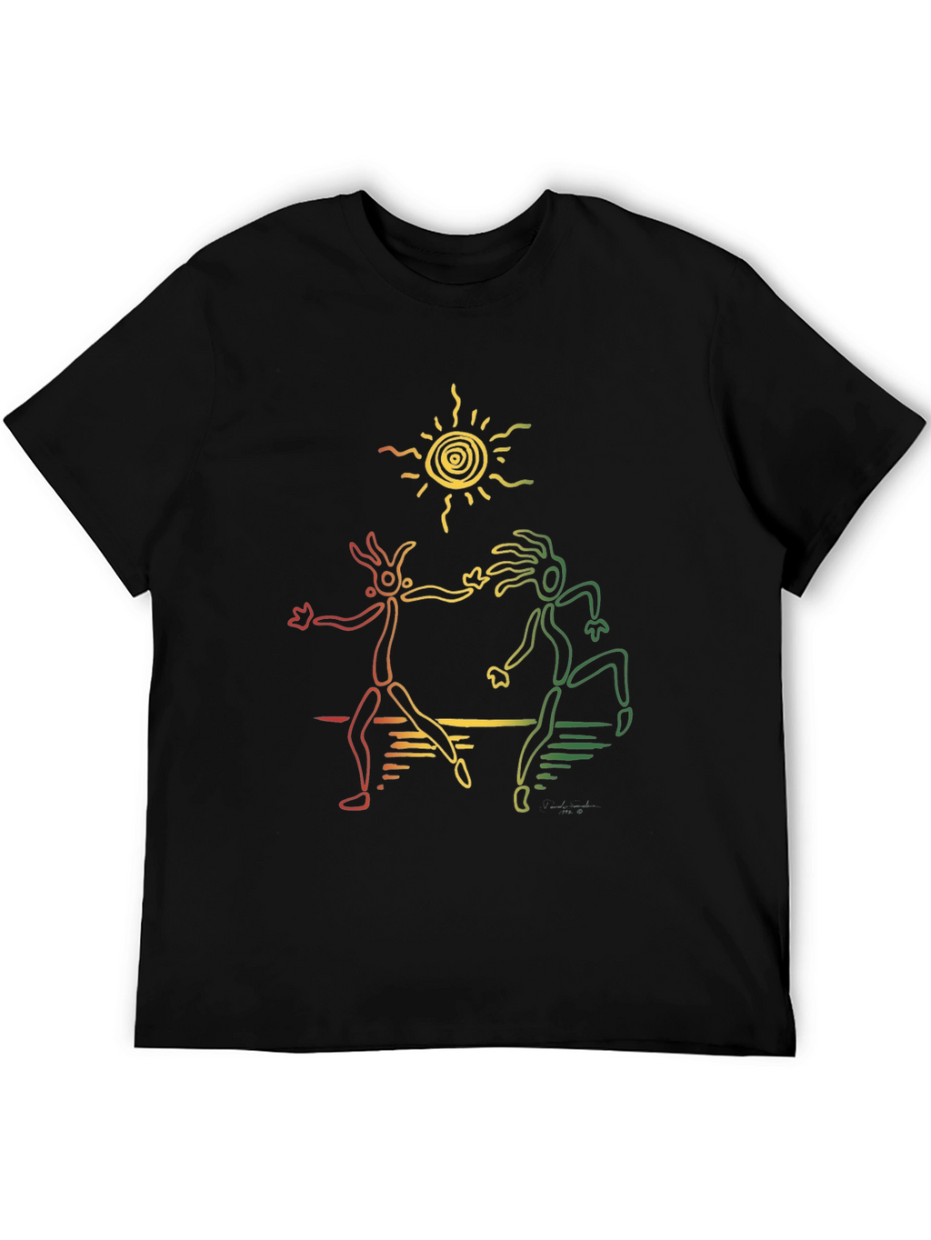 Rasta Dancers Black T-Shirt