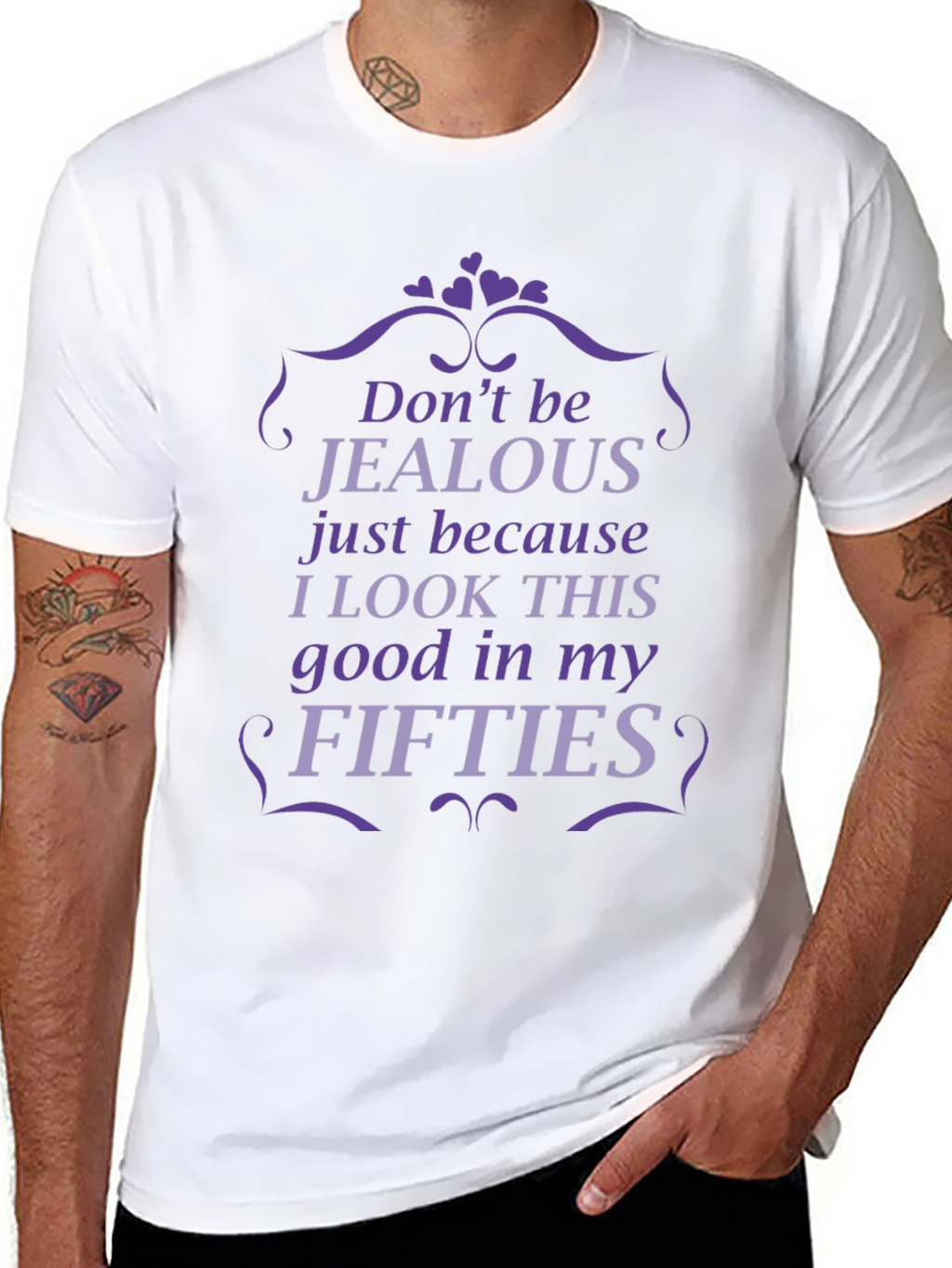 Funny Fifties T-Shirt - Dont Be Jealous