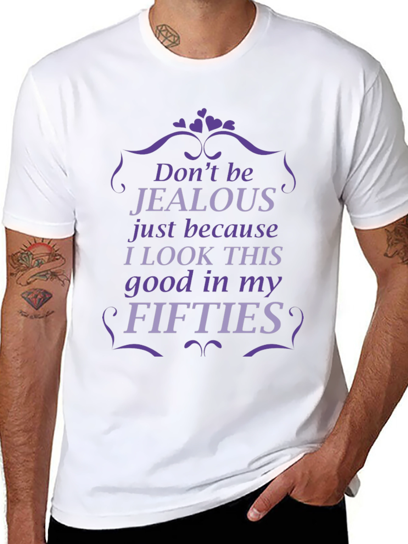 Funny Fifties T-Shirt - Dont Be Jealous
