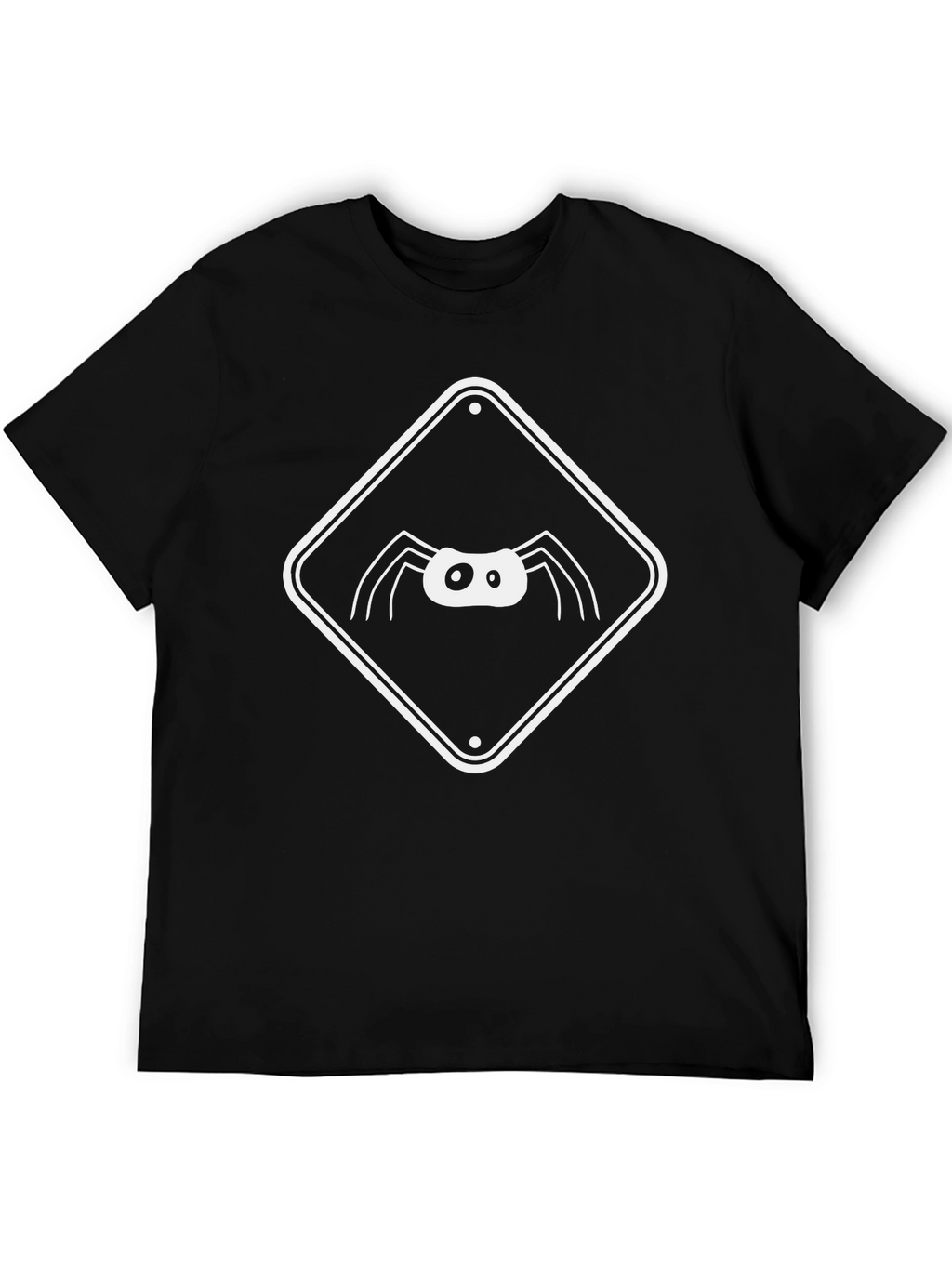 Spider Warning Sign Graphic Tee
