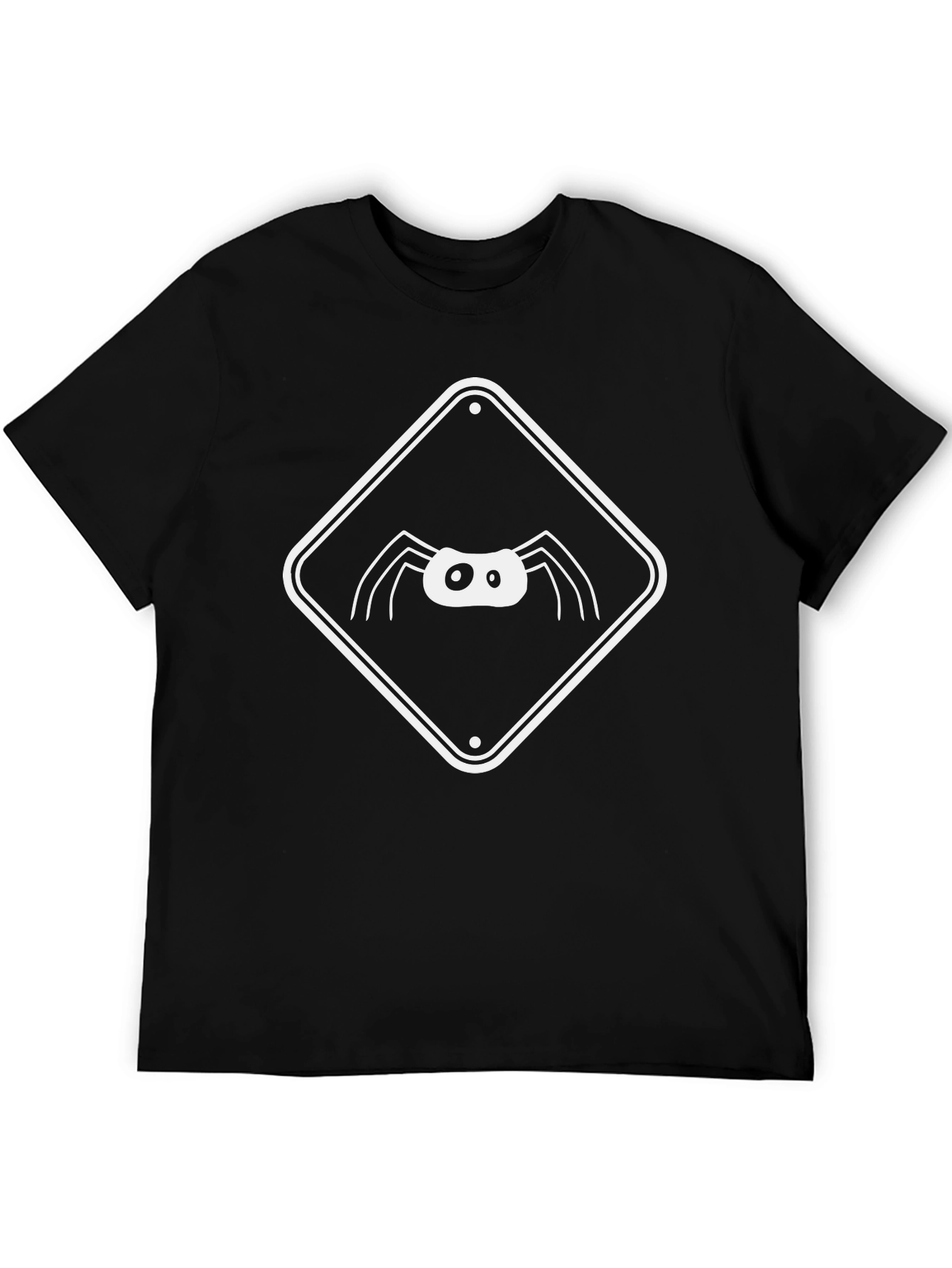 Spider Warning Sign Graphic Tee