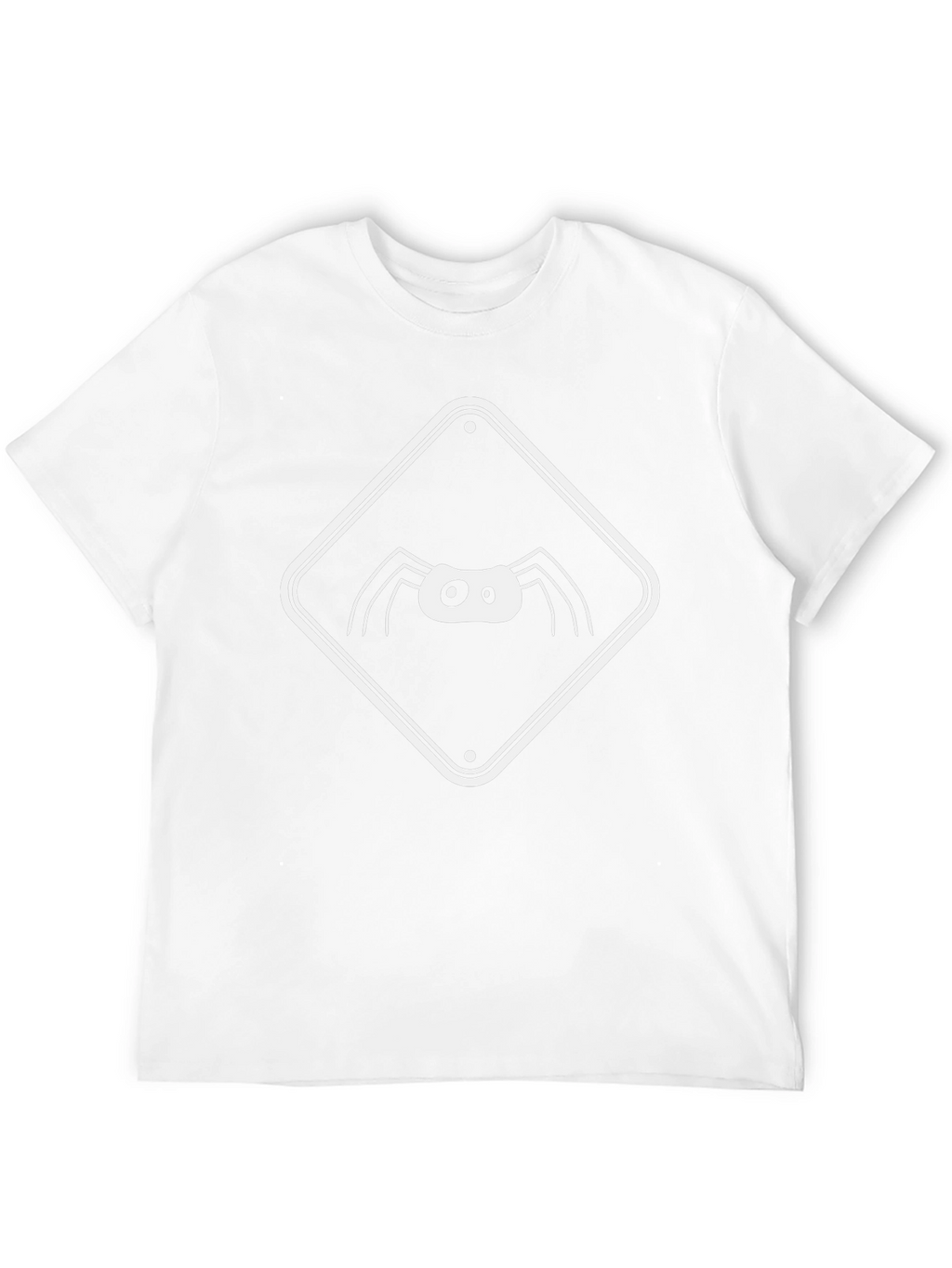 Spider Warning Sign Graphic Tee