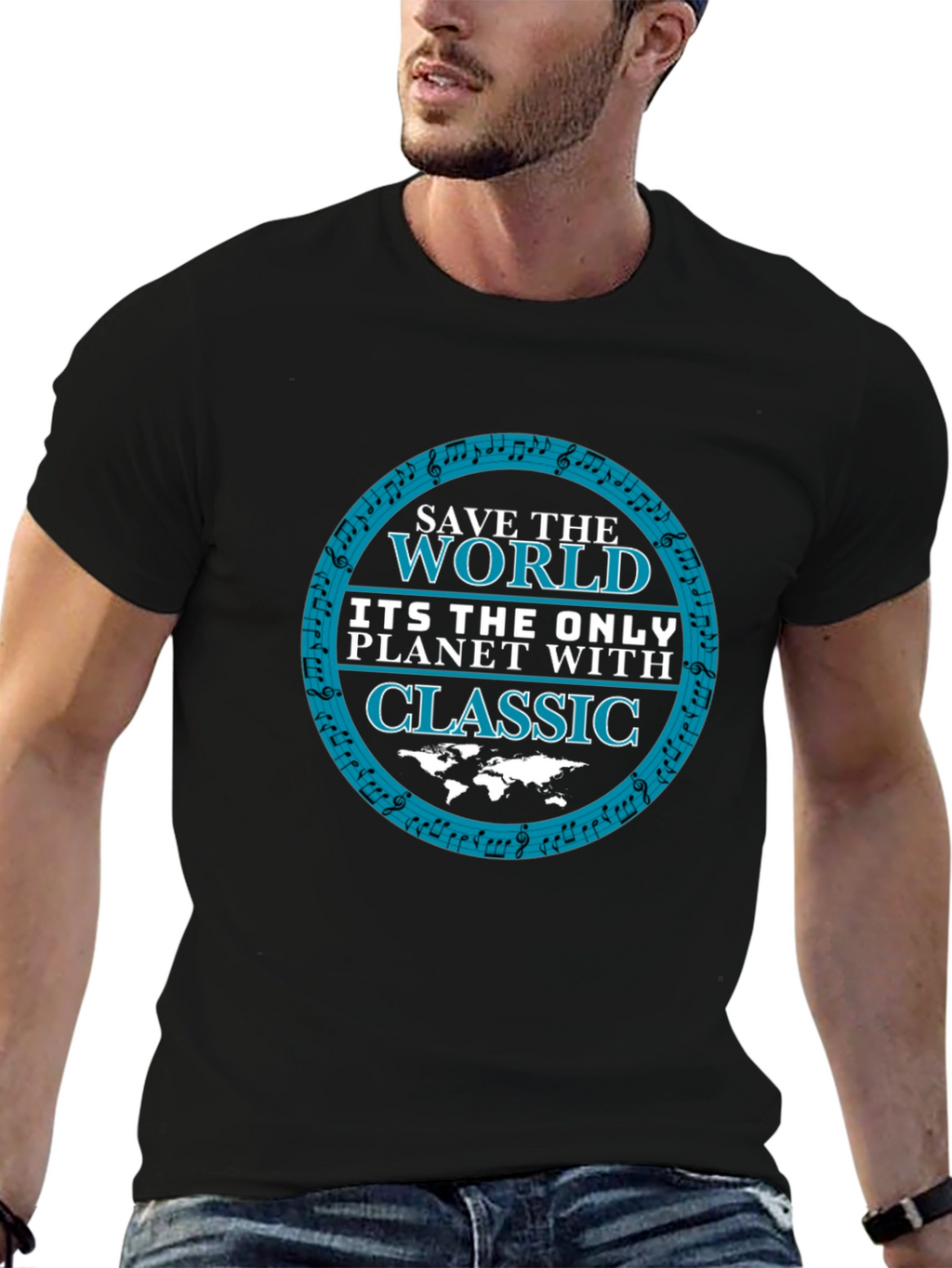 Save The World Classic Music Tee