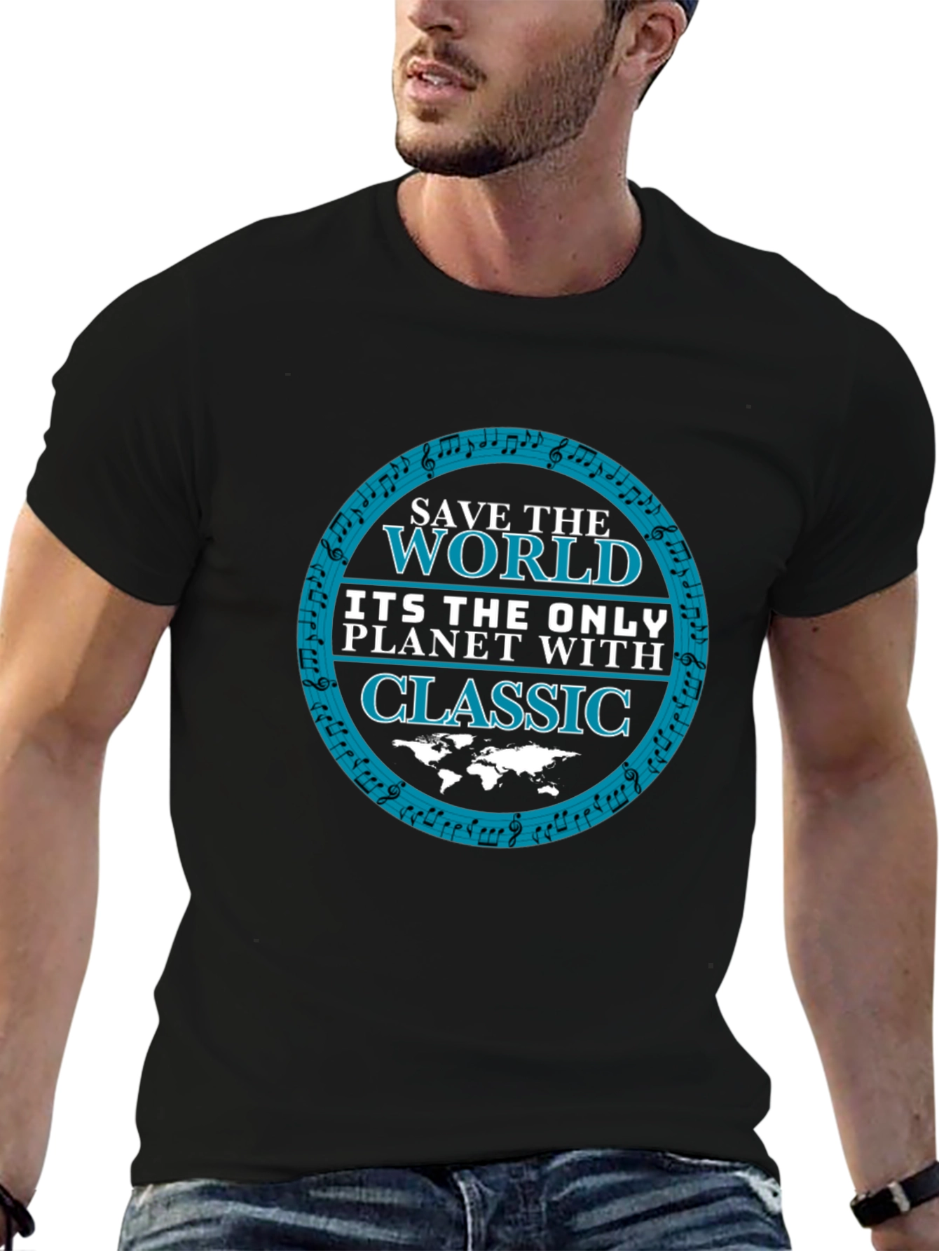 Save The World Classic Music Tee
