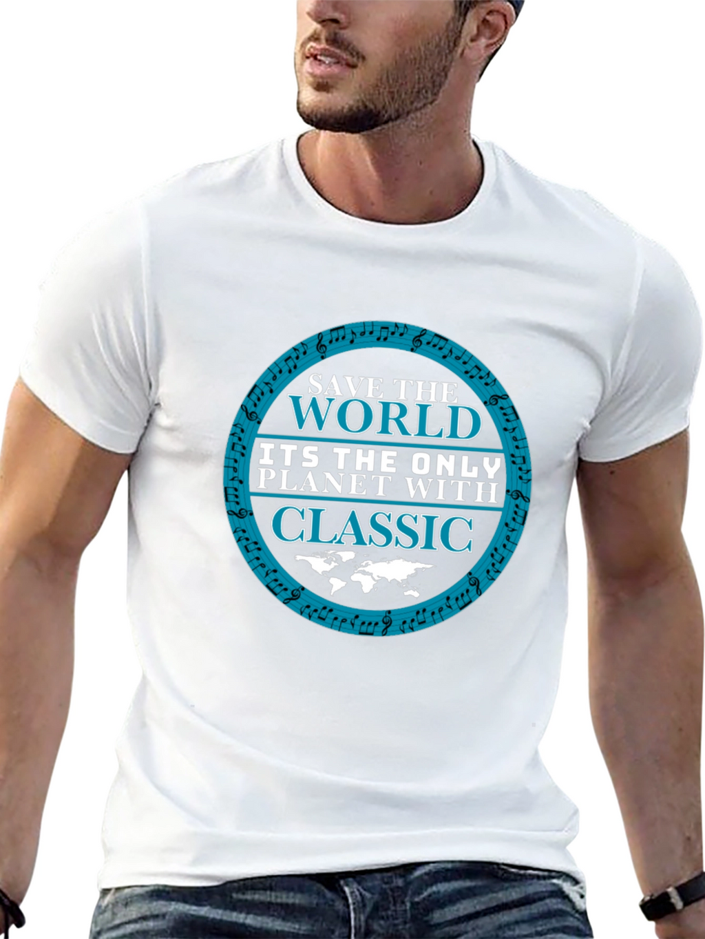 Save The World Classic Music Tee