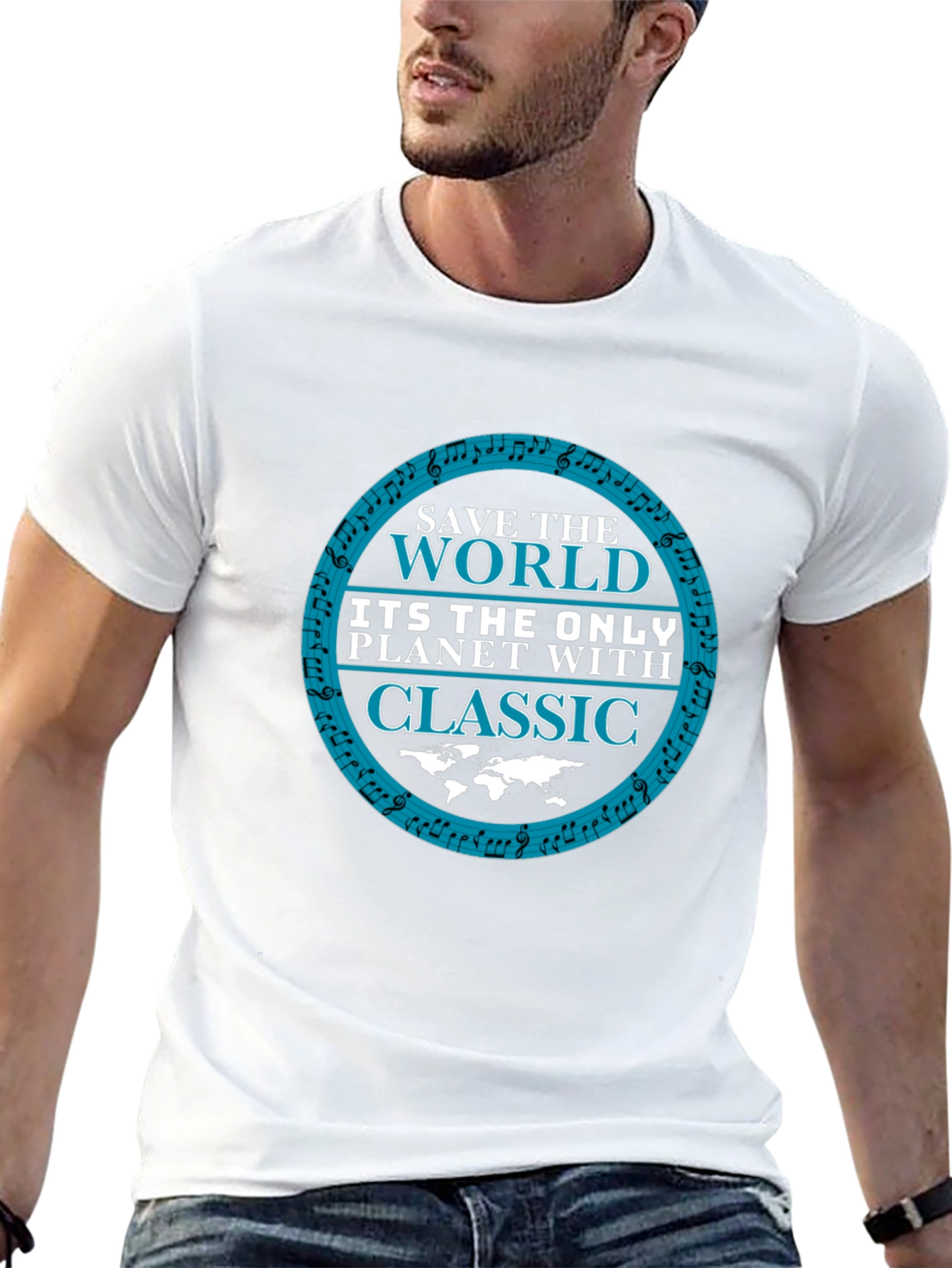 Save The World Classic Music Tee