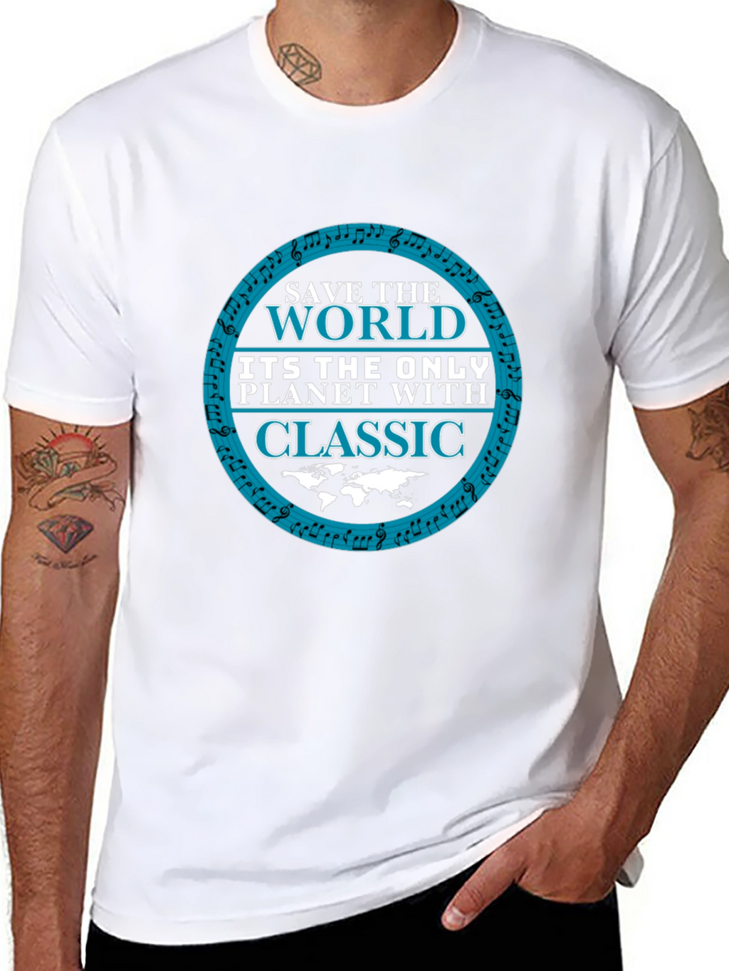 Save The World Classic Music Tee