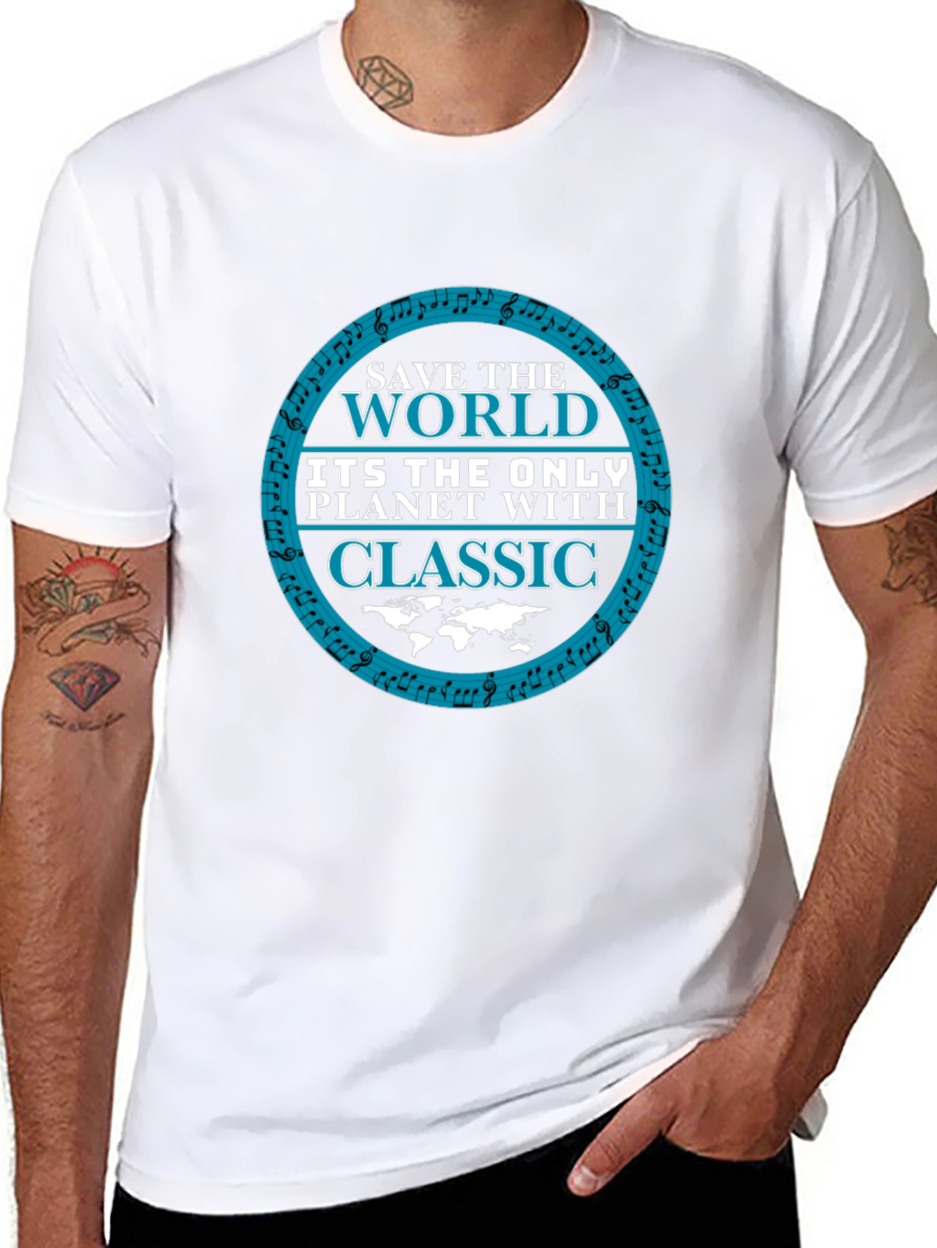 Save The World Classic Music Tee