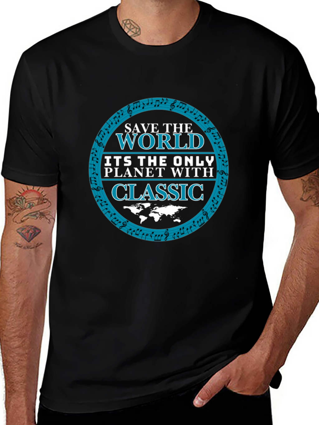 Save The World Classic Music Tee