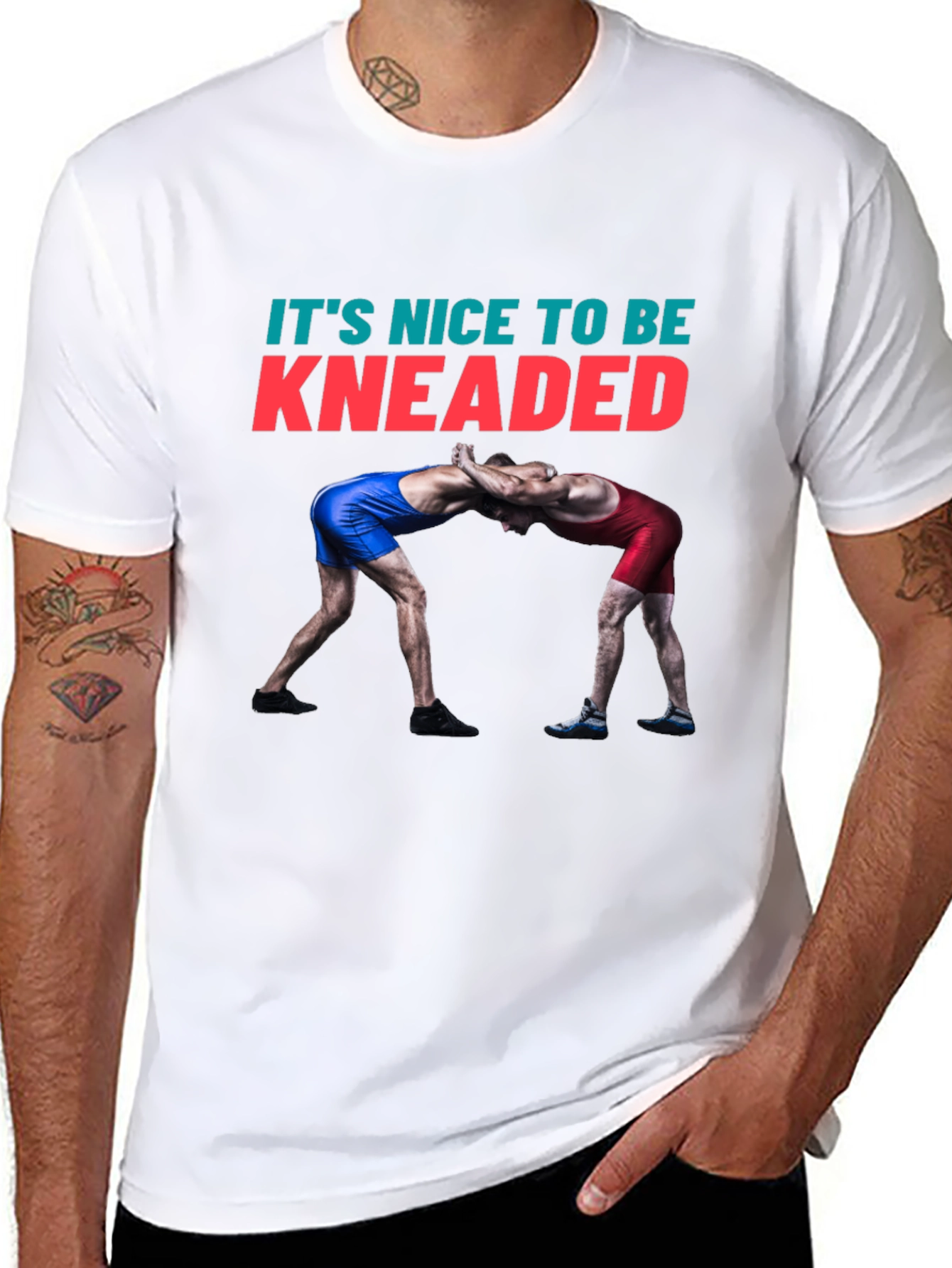 Its Nice To Be Kneaded Wrestling T-Shirt