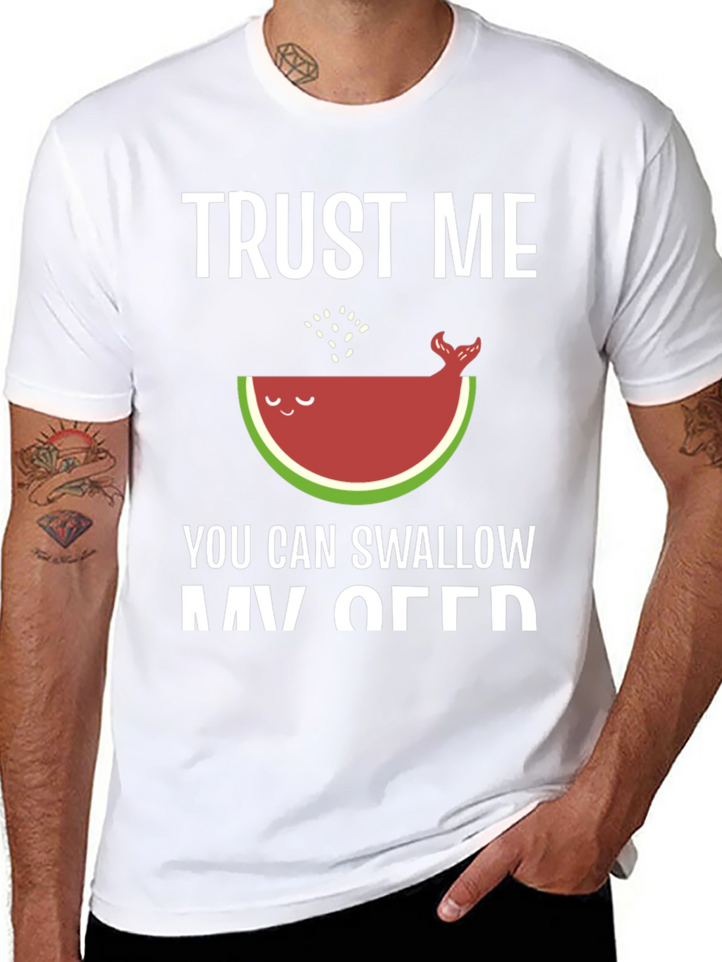 Trust Me Watermelon Whale Funny T-Shirt