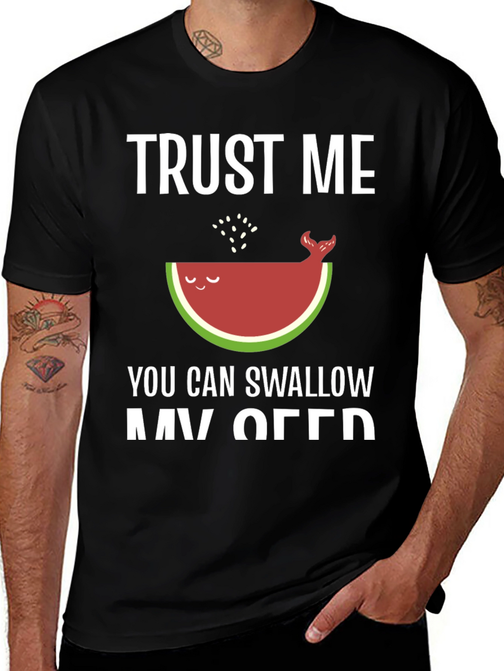 Trust Me Watermelon Whale Funny T-Shirt