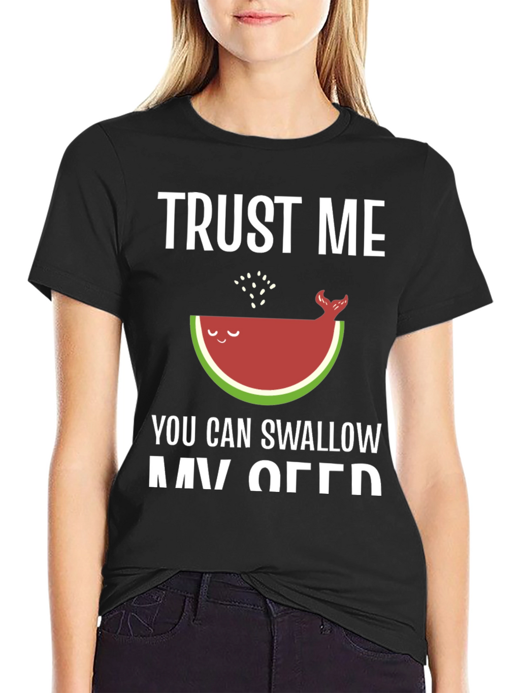 Trust Me Watermelon Whale Funny T-Shirt