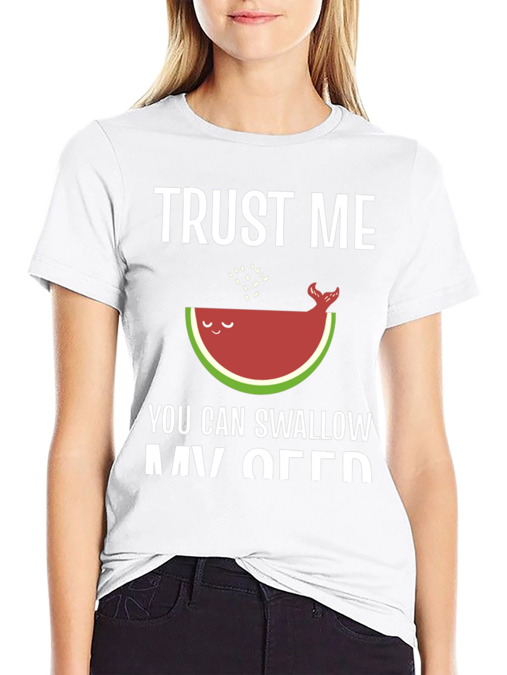 Trust Me Watermelon Whale Funny T-Shirt