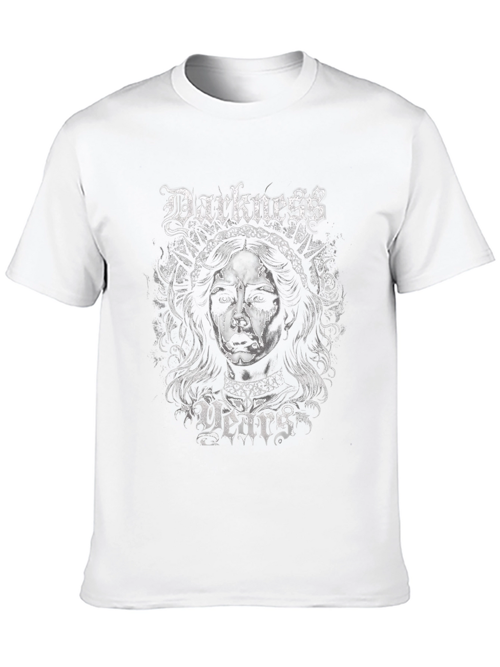Darkness Years Graphic Print Black T-Shirt