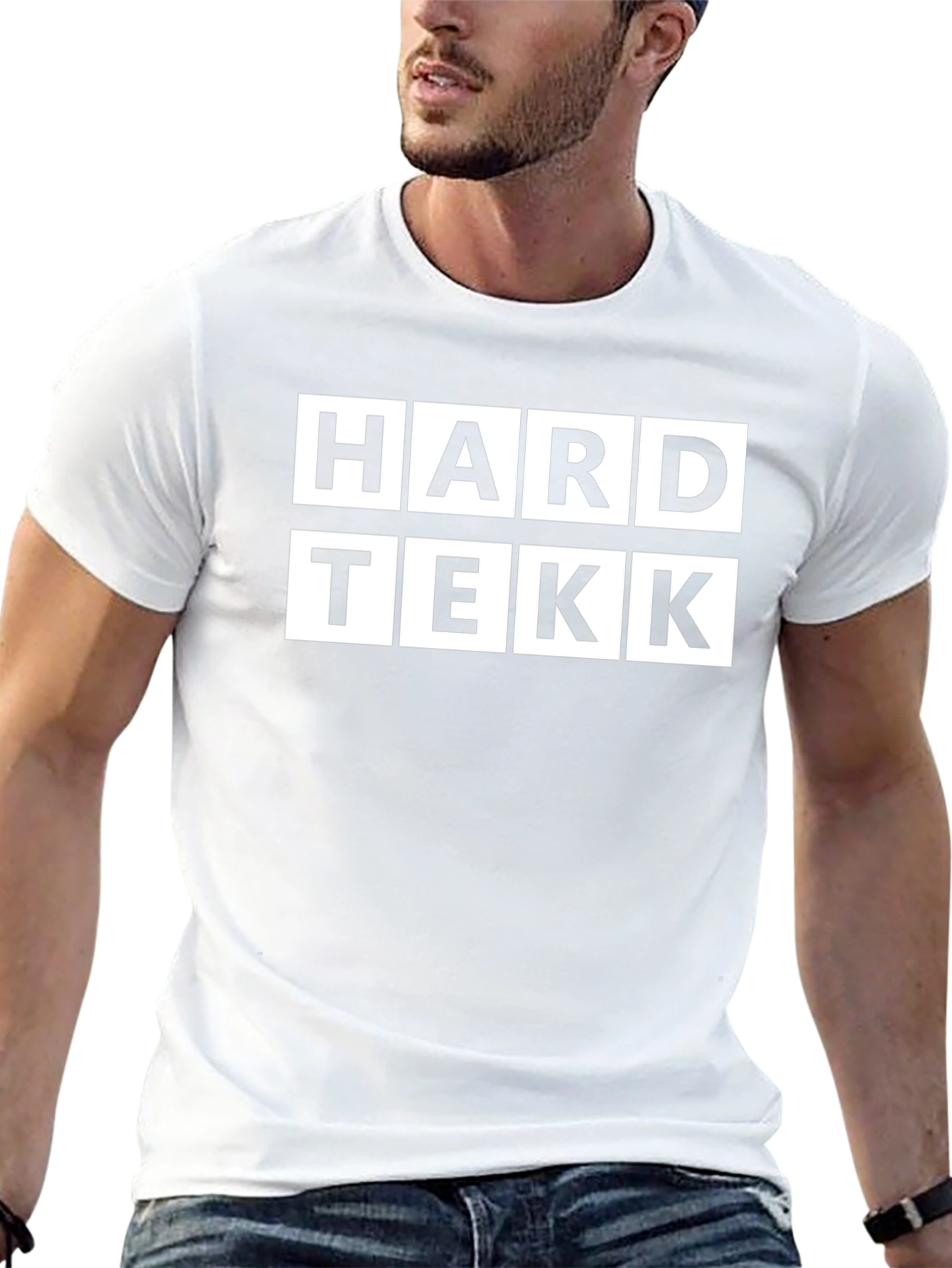 HARD TEKK Black Graphic T-Shirt
