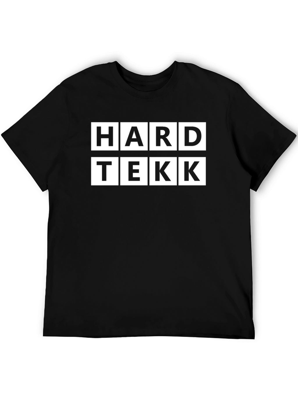 HARD TEKK Black Graphic T-Shirt
