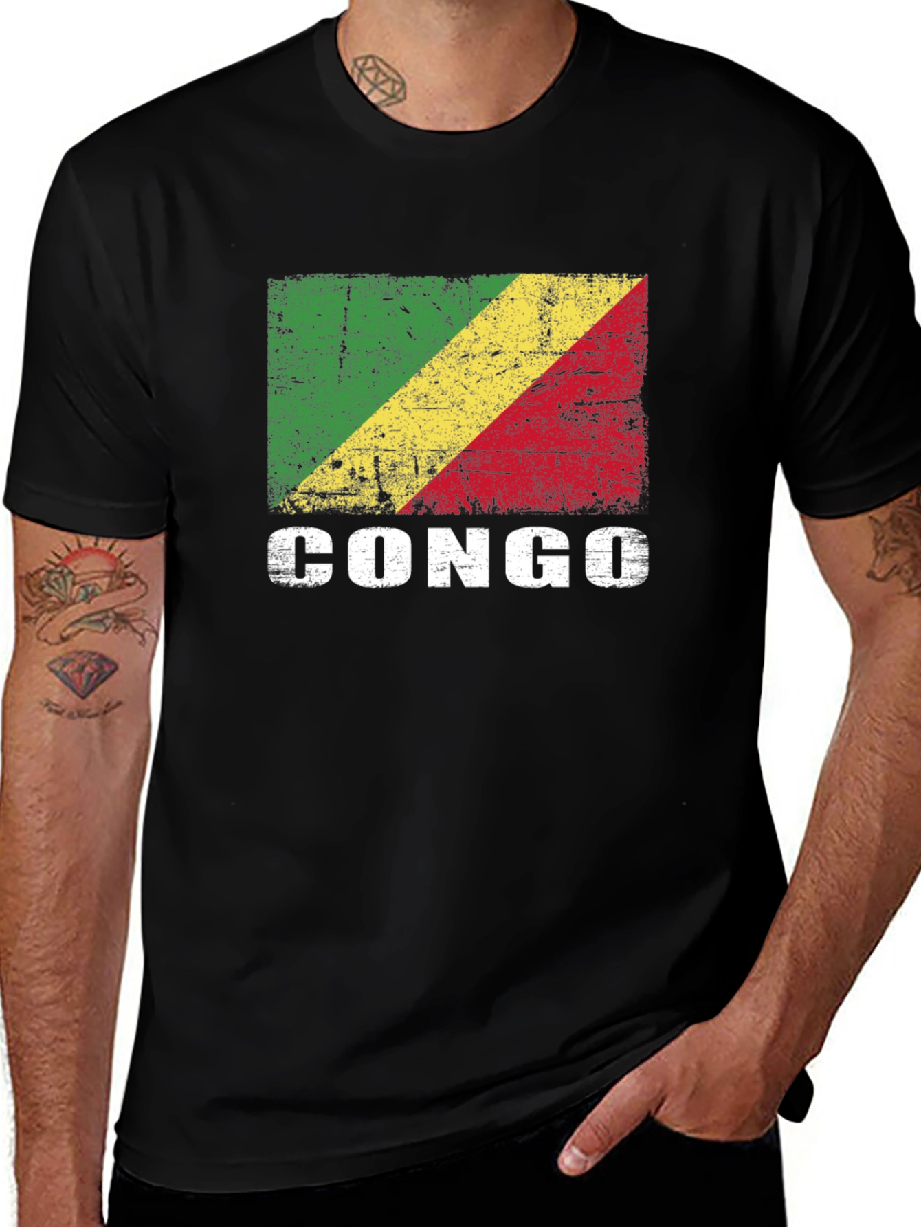 Congo Flag Graphic T-Shirt