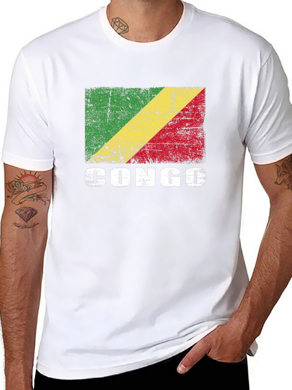Congo Flag Graphic T-Shirt