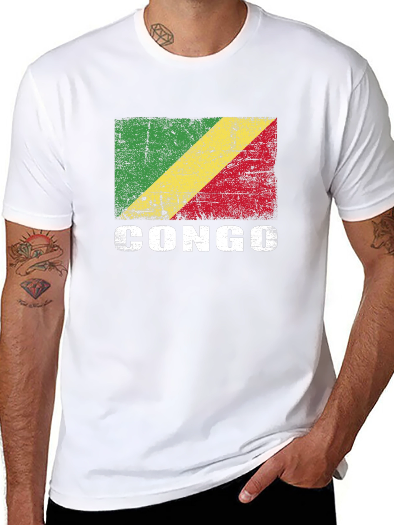 Congo Flag Graphic T-Shirt