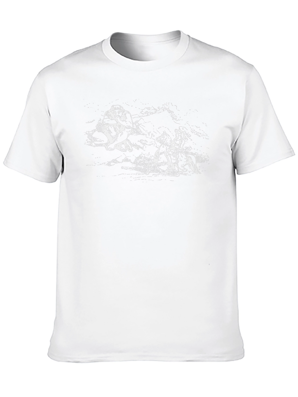 Black T-Shirt with Symbolic Graphic Print