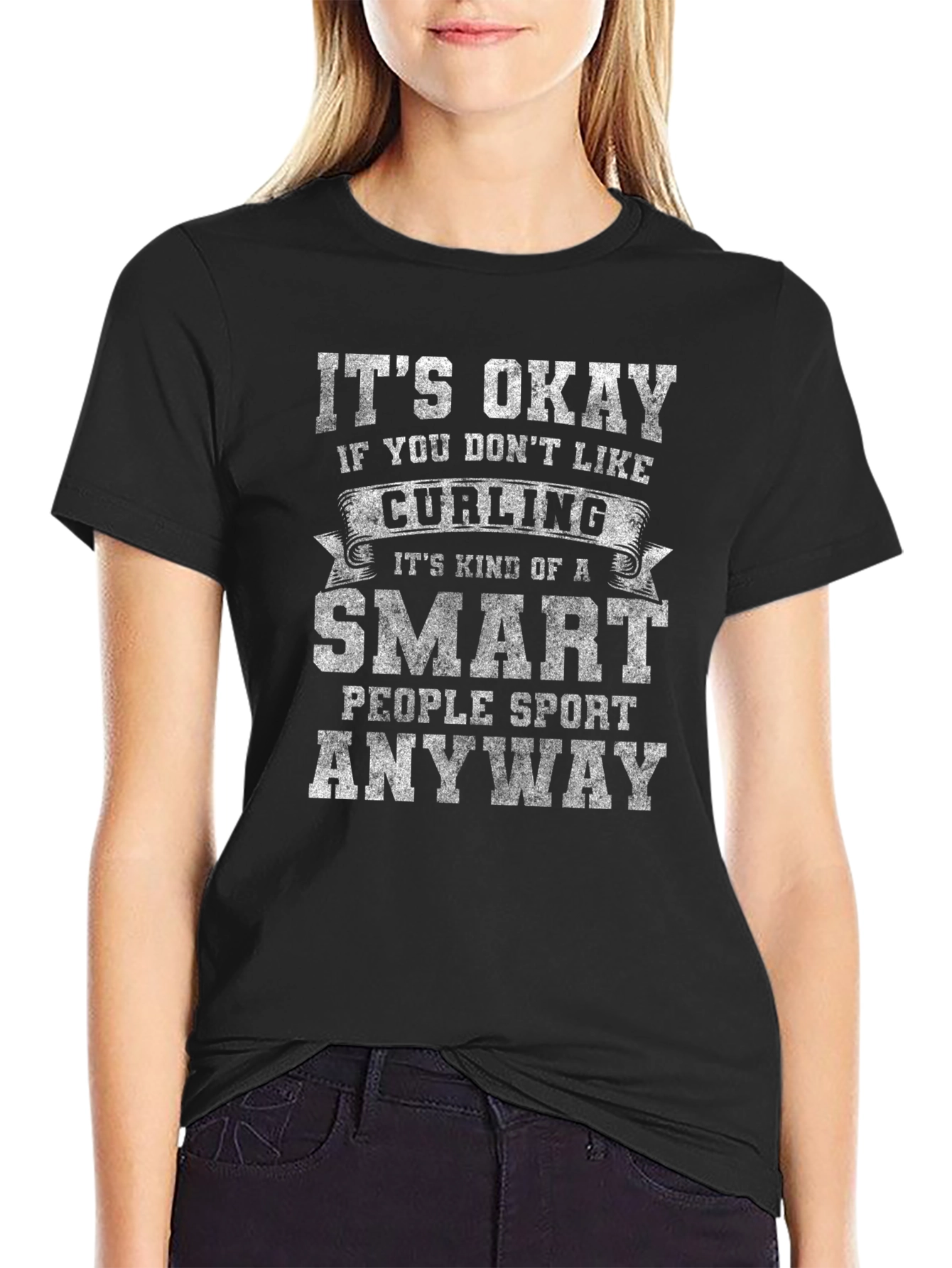 Curling Smart People Sport T-Shirt