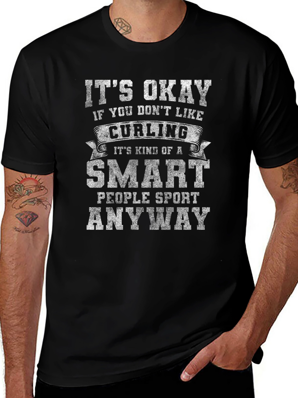 Curling Smart People Sport T-Shirt