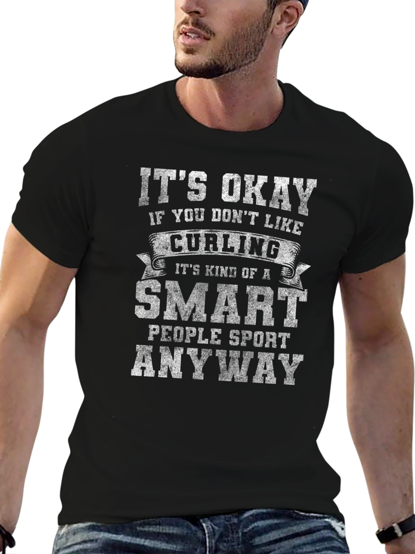 Curling Smart People Sport T-Shirt