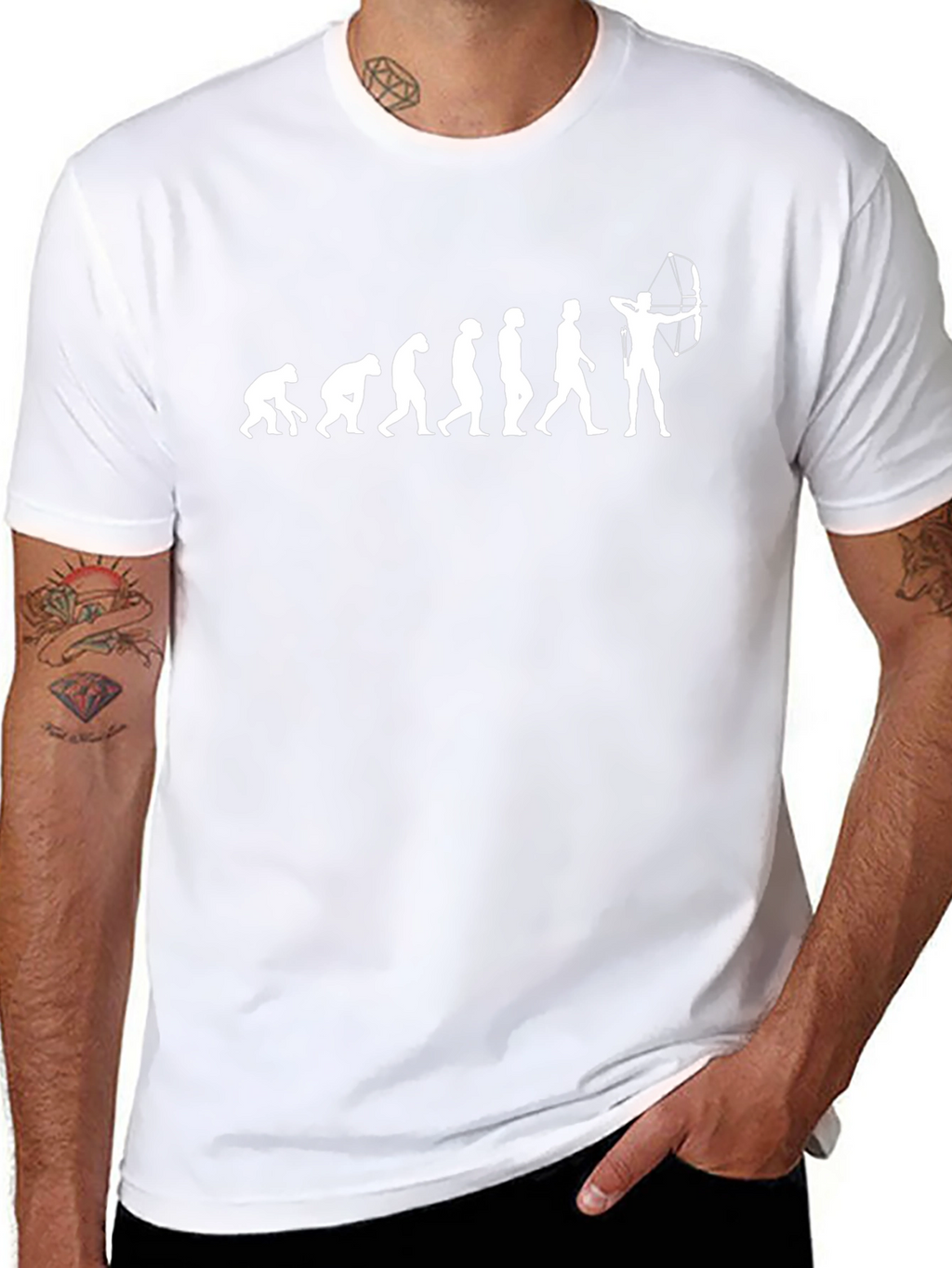 Evolution of Archery T-Shirt - Black Cotton Tee