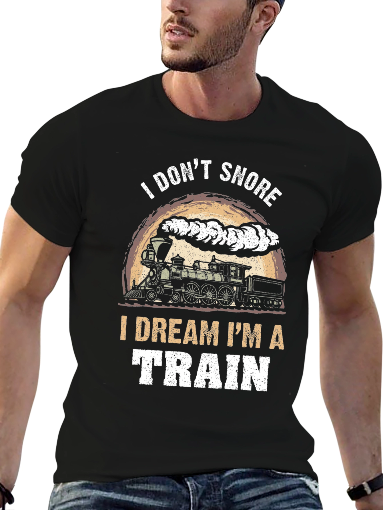 I Dream Im a Train T-Shirt - Snoring Humor Tee