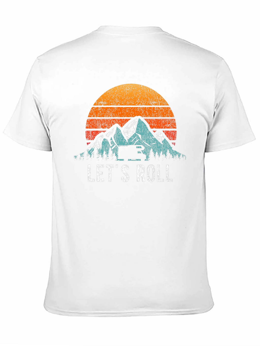 Lets Roll Mountain Sunset Graphic Tee
