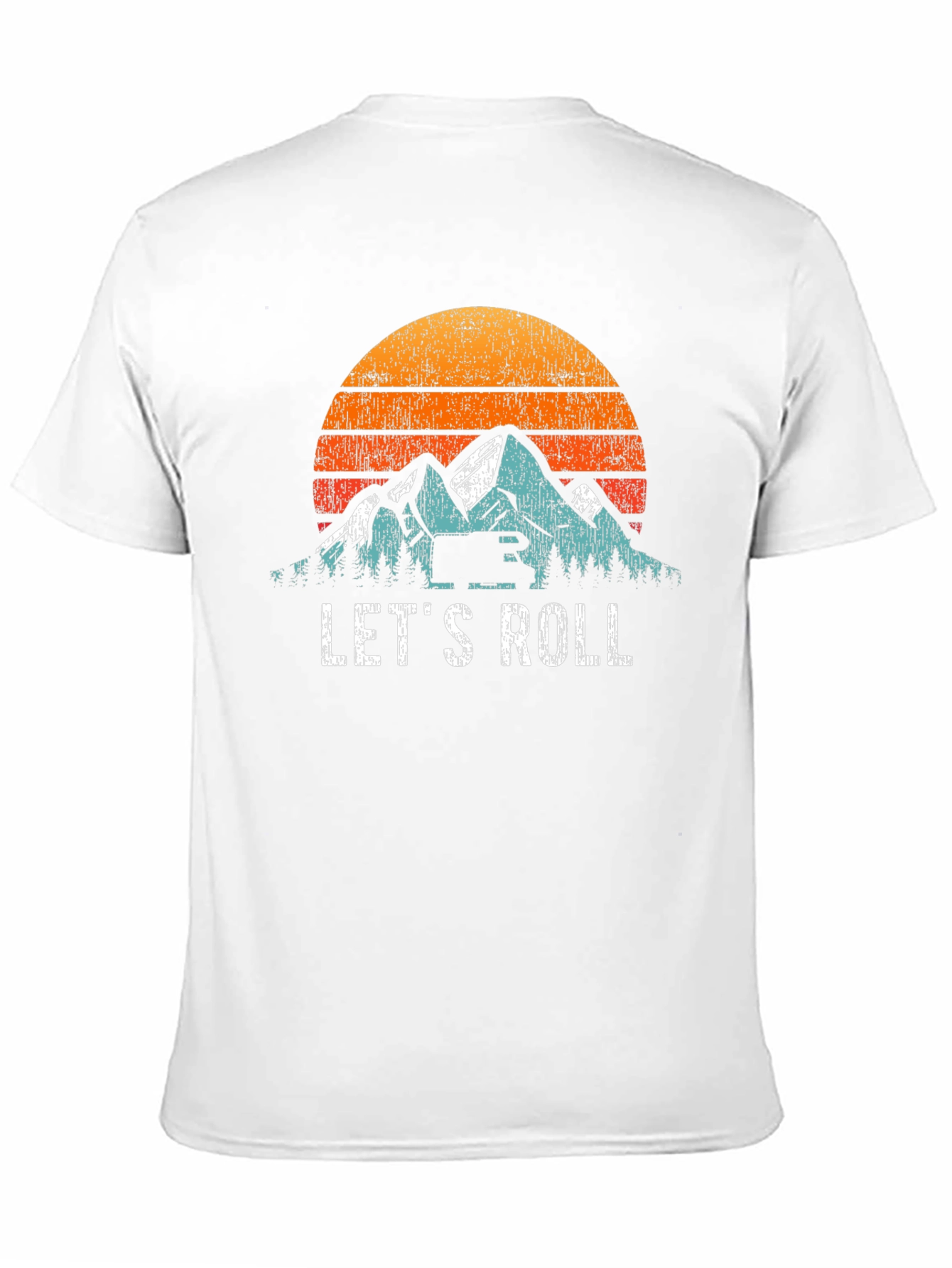 Lets Roll Mountain Sunset Graphic Tee
