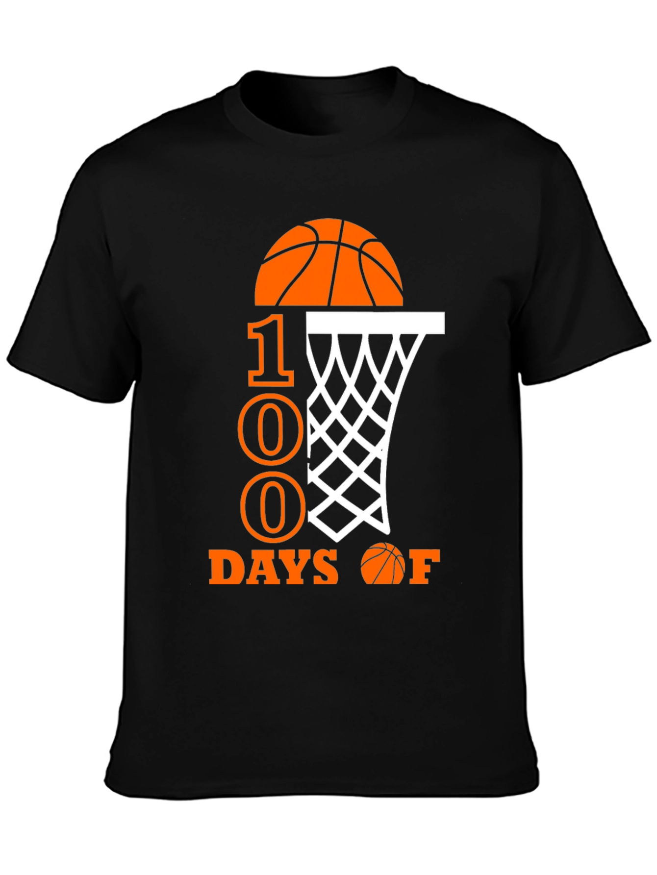 100 Days of School Basketball T-Shirt
