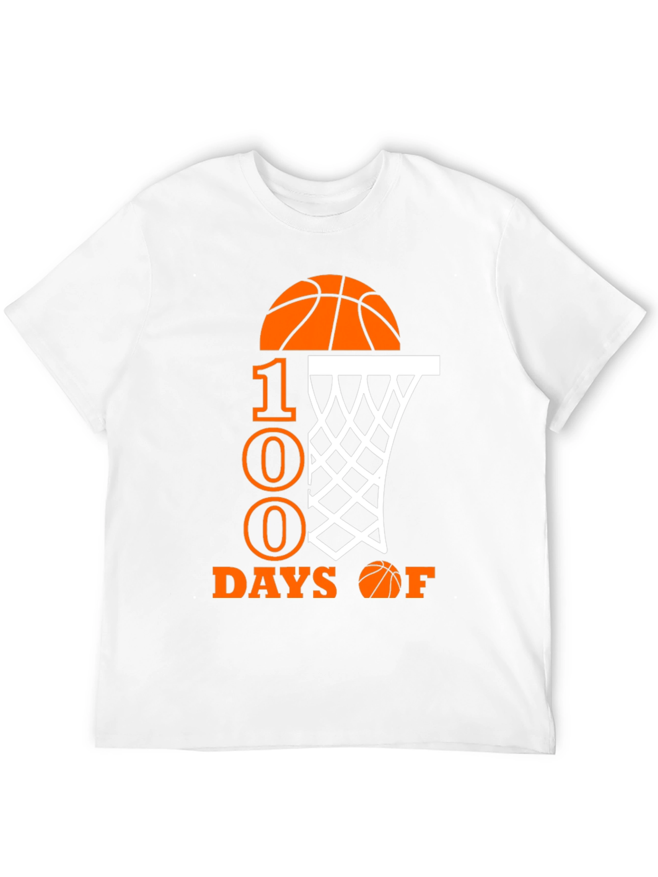 100 Days of School Basketball T-Shirt