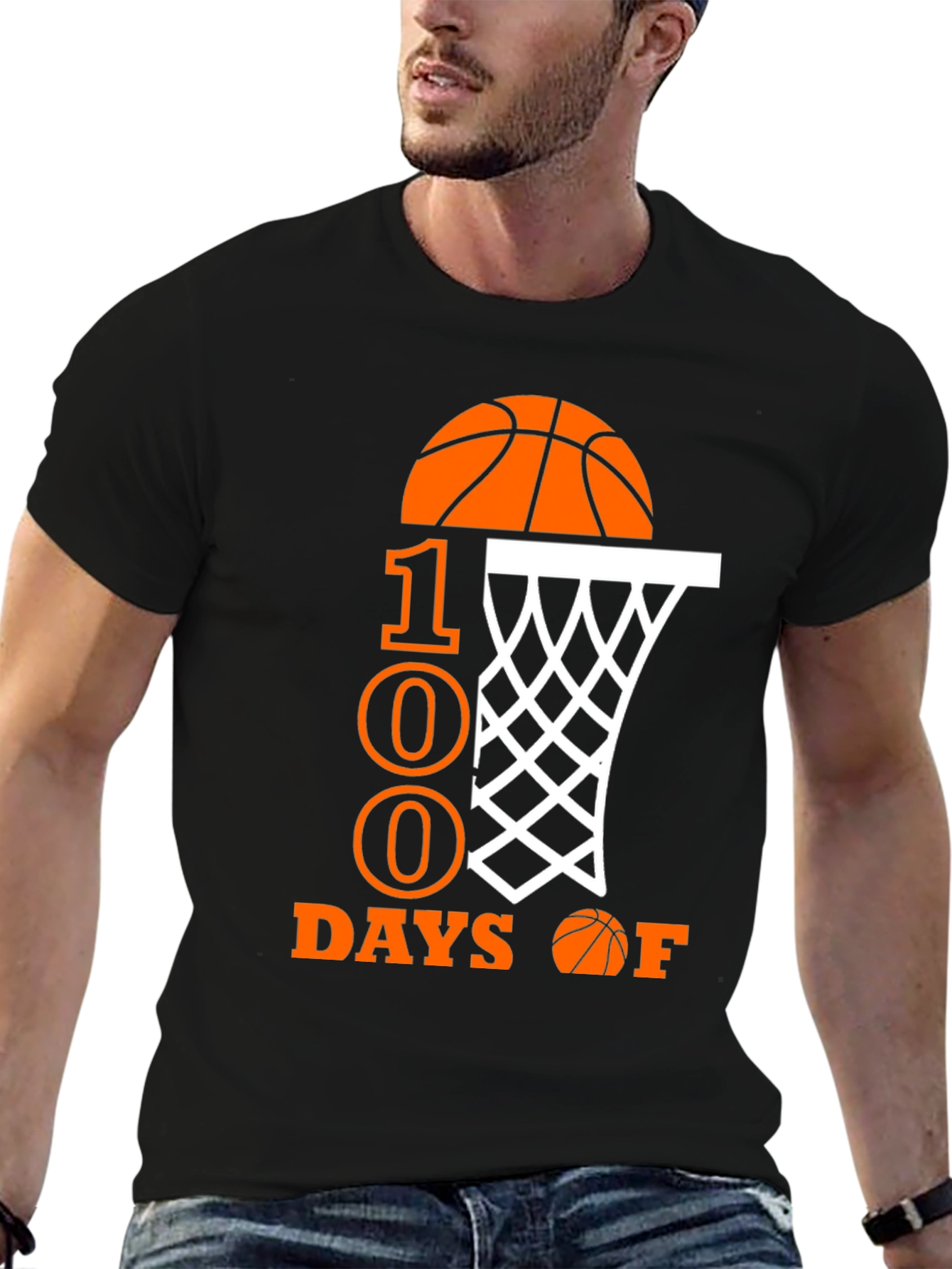 100 Days of School Basketball T-Shirt