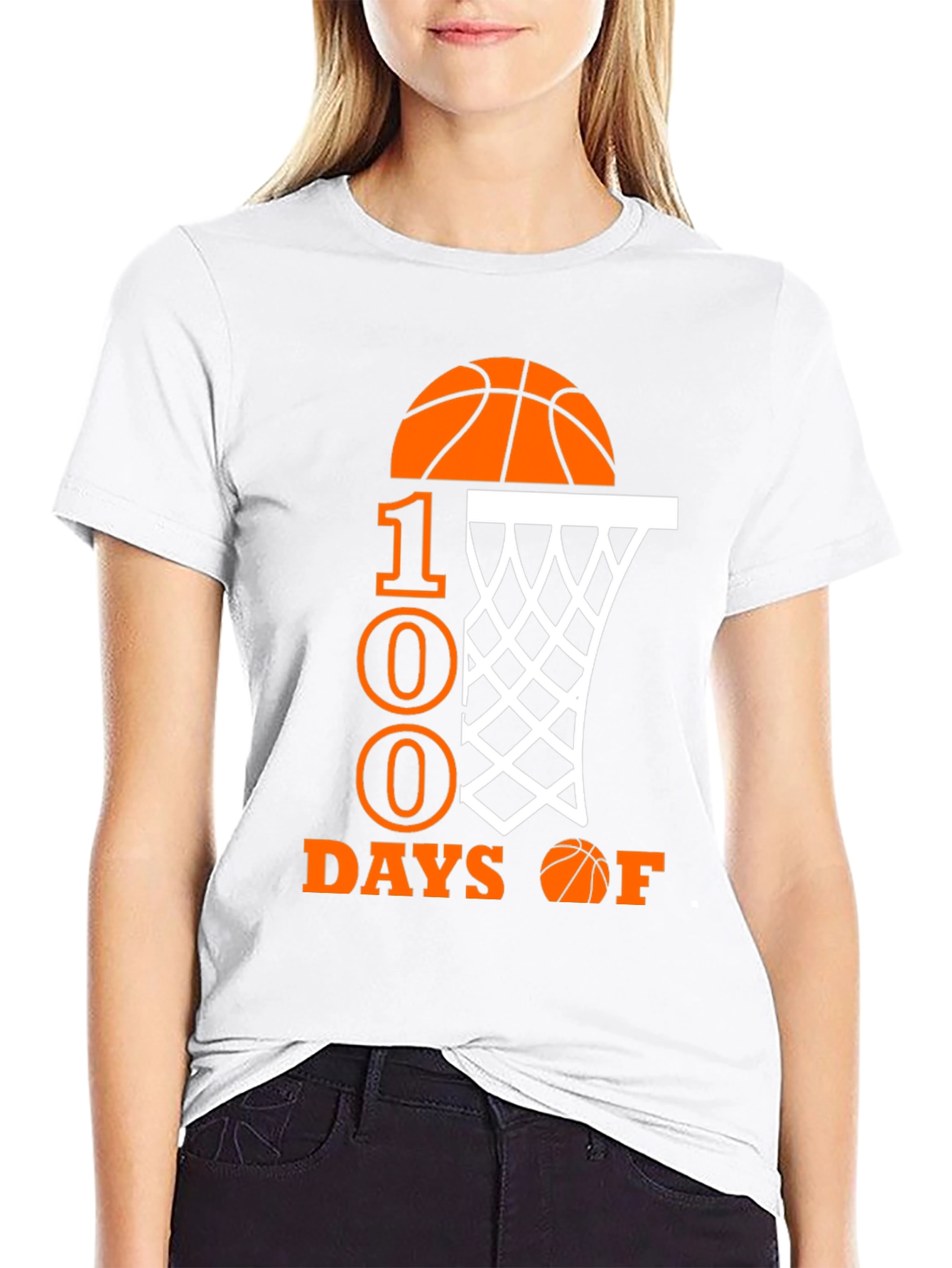 100 Days of School Basketball T-Shirt