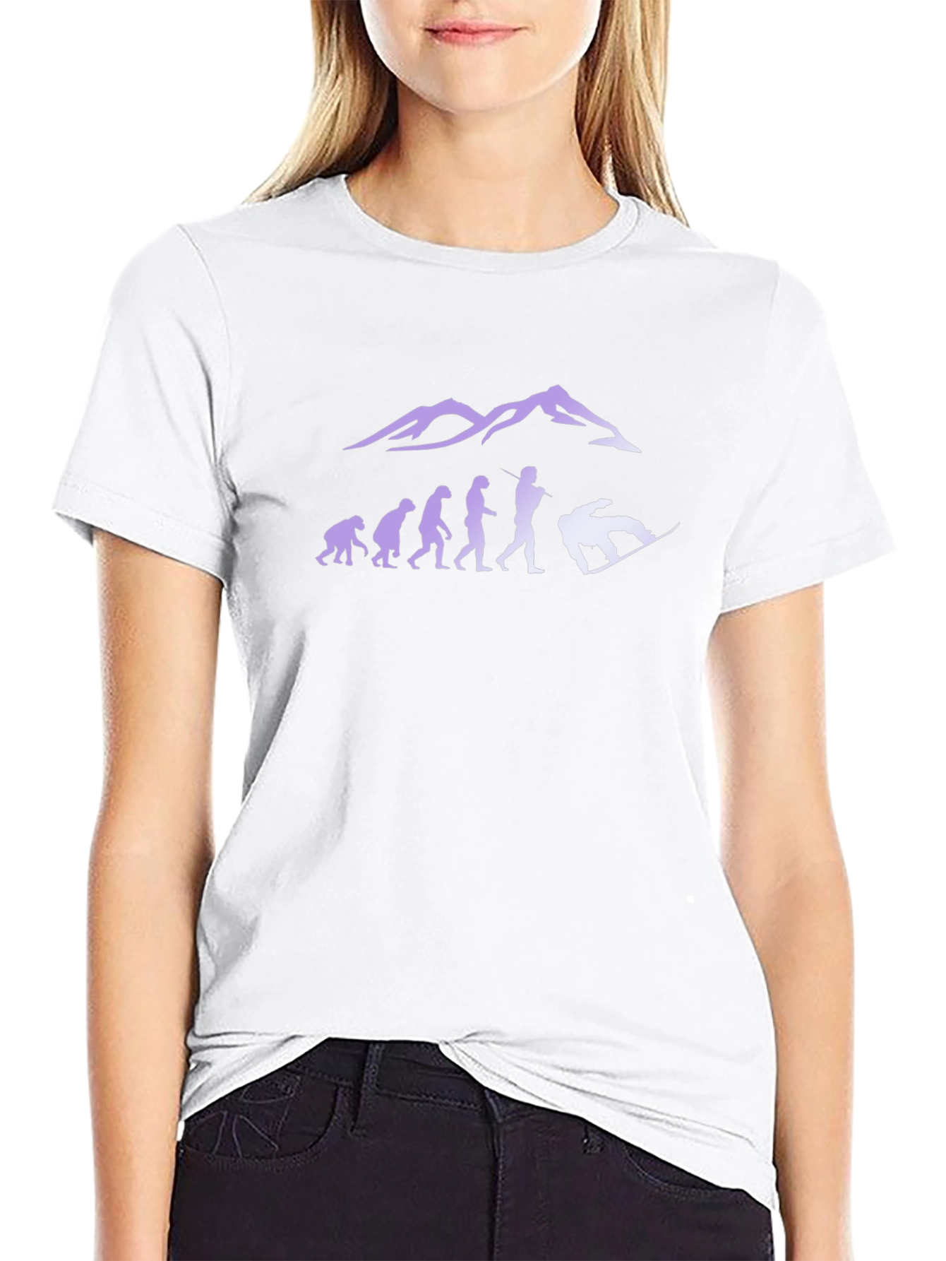Snowboard Evolution Mens T-Shirt