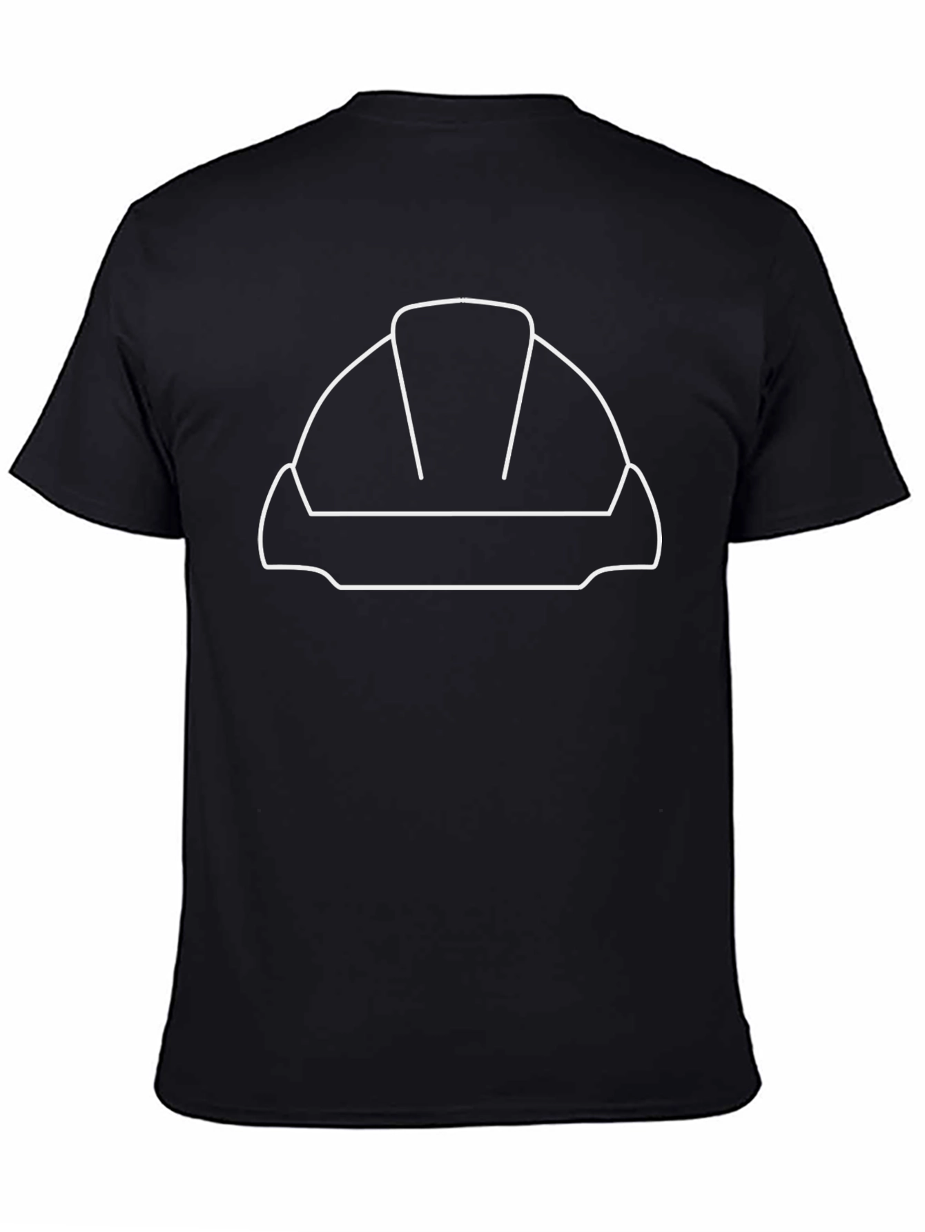 Hard Hat Outline Graphic T-Shirt