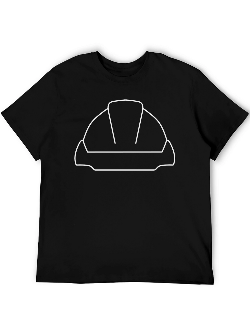 Hard Hat Outline Graphic T-Shirt