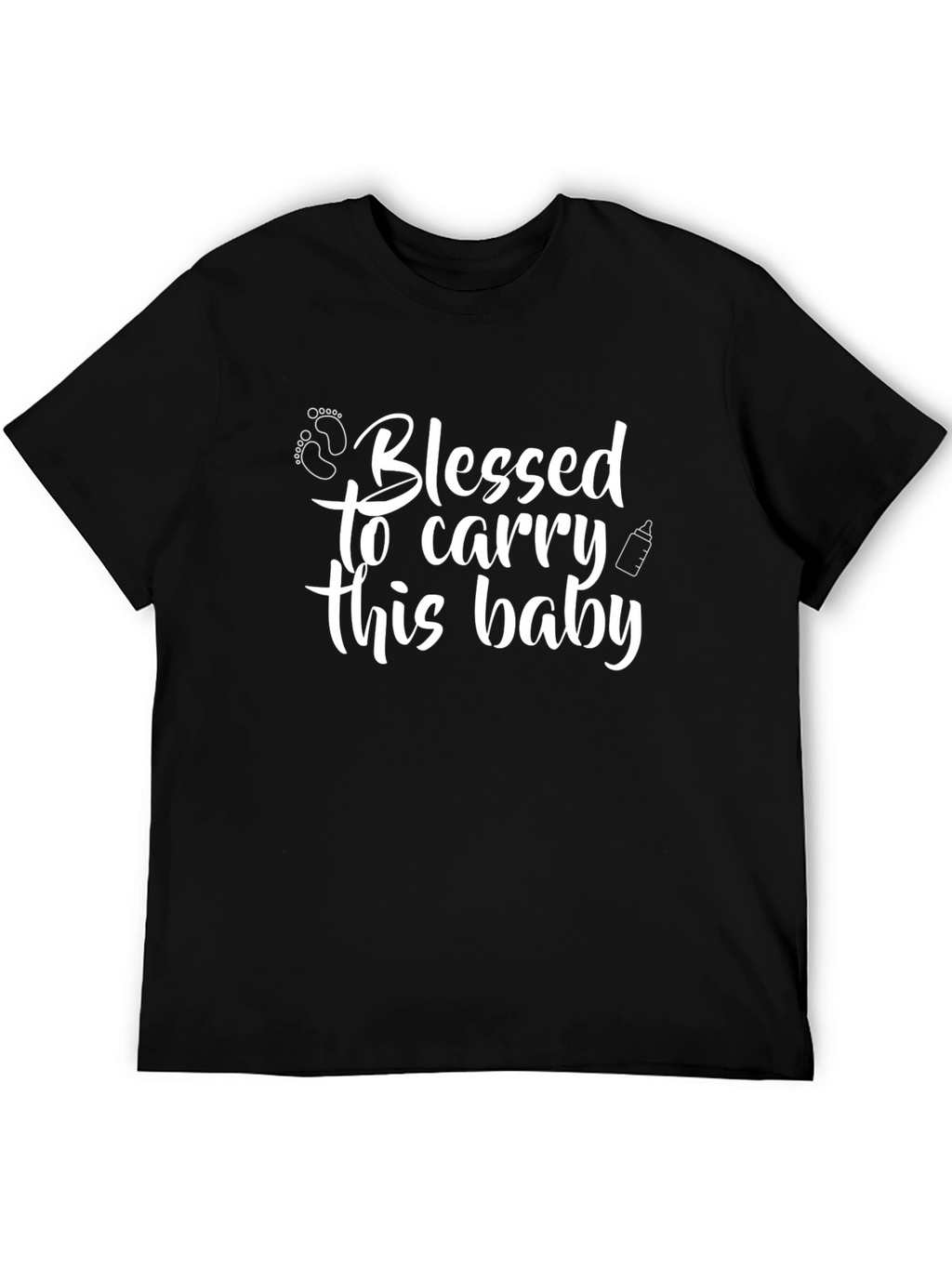 Blessed to Carry This Baby Black T-Shirt