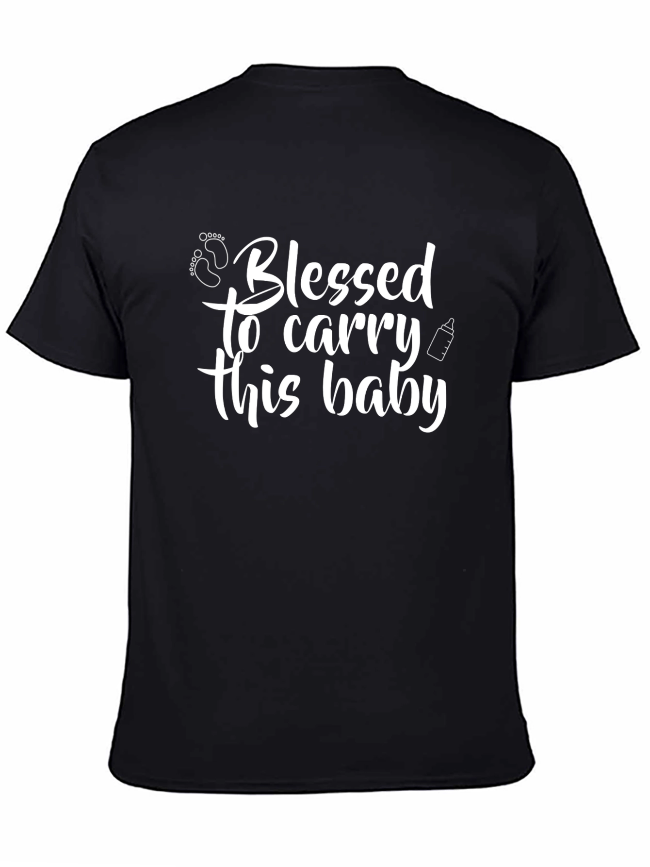 Blessed to Carry This Baby Black T-Shirt