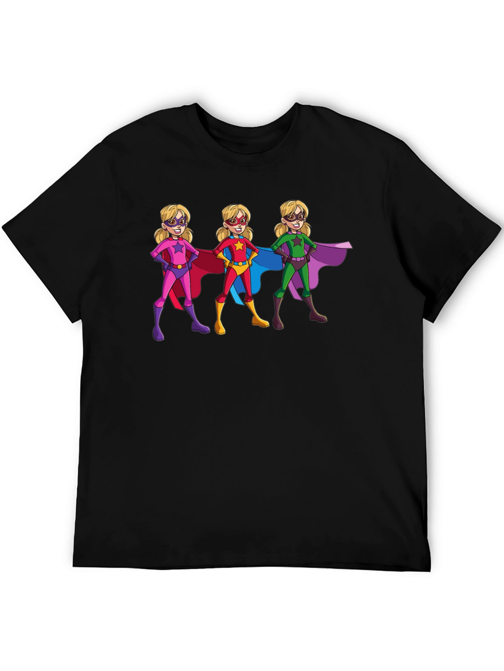 Superhero Girls Graphic T-Shirt - Black