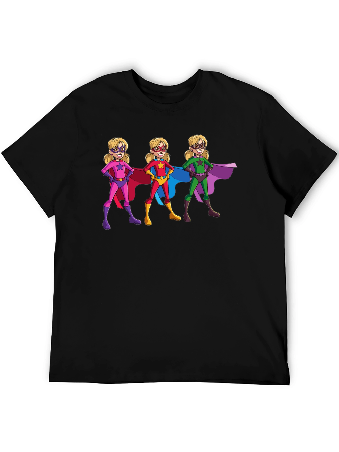 Superhero Girls Graphic T-Shirt - Black