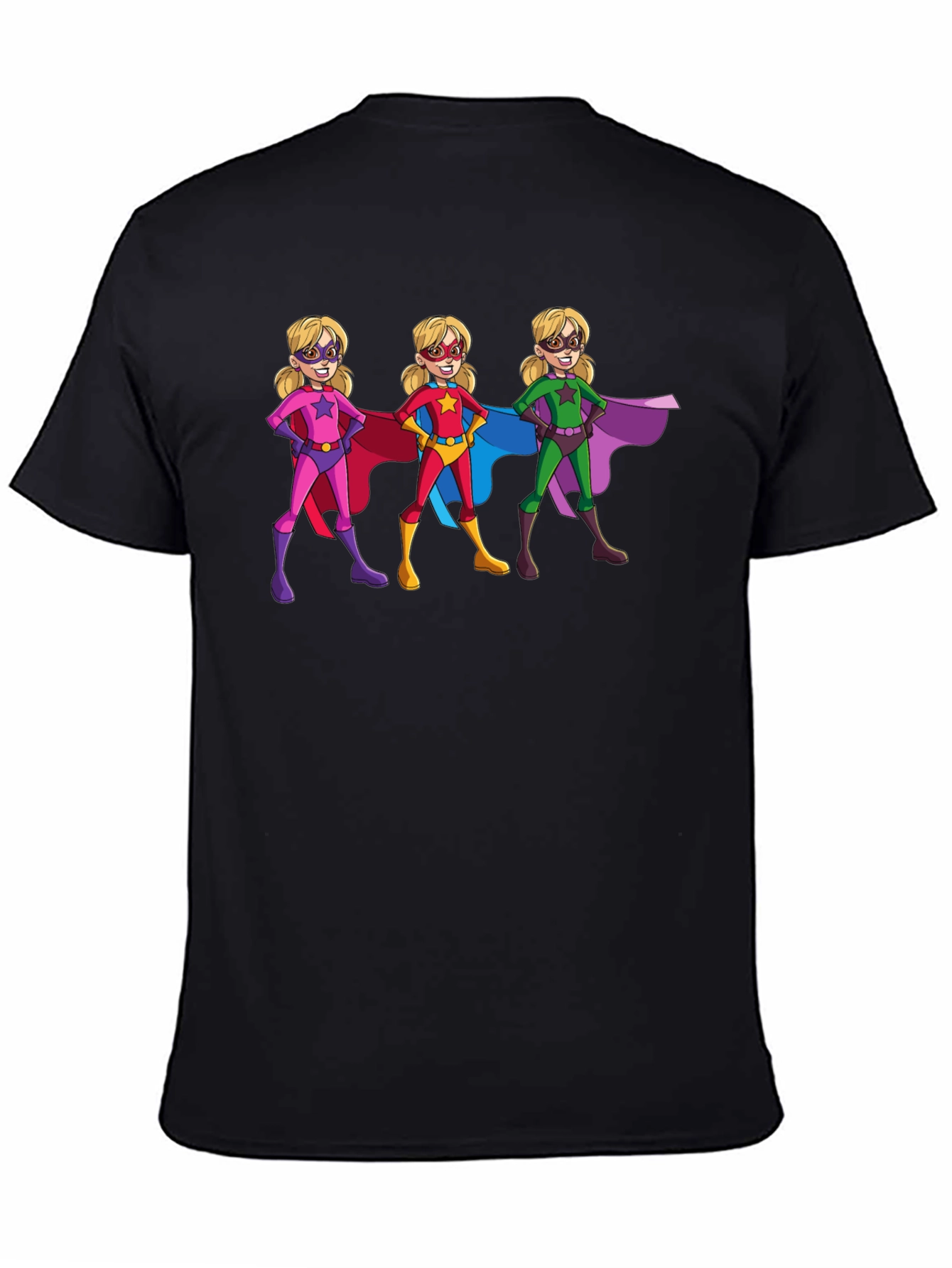 Superhero Girls Graphic T-Shirt - Black