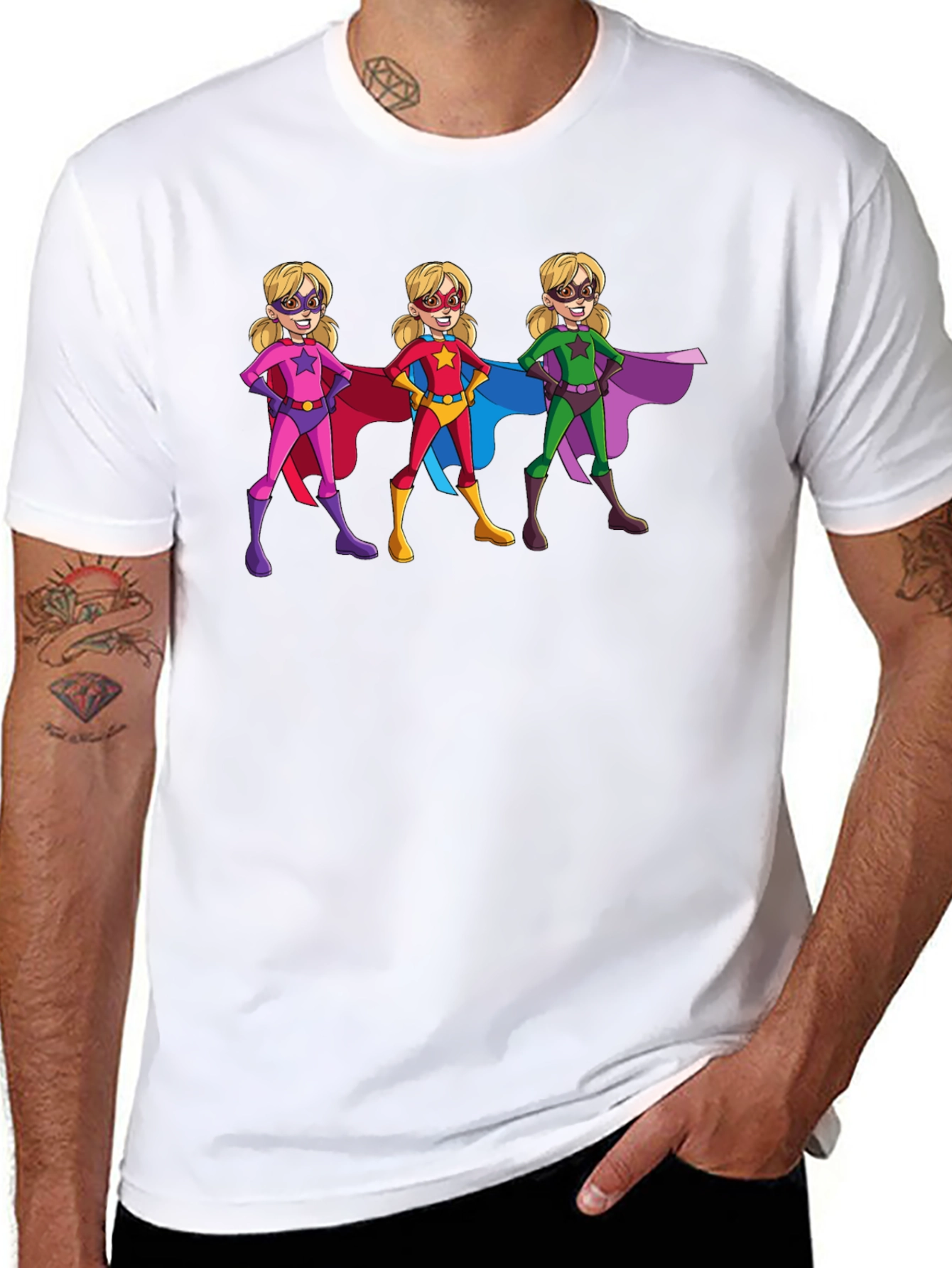 Superhero Girls Graphic T-Shirt - Black