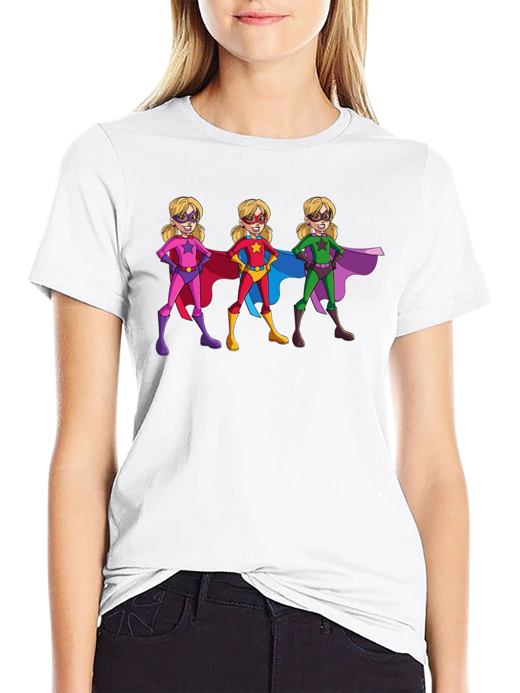 Superhero Girls Graphic T-Shirt - Black