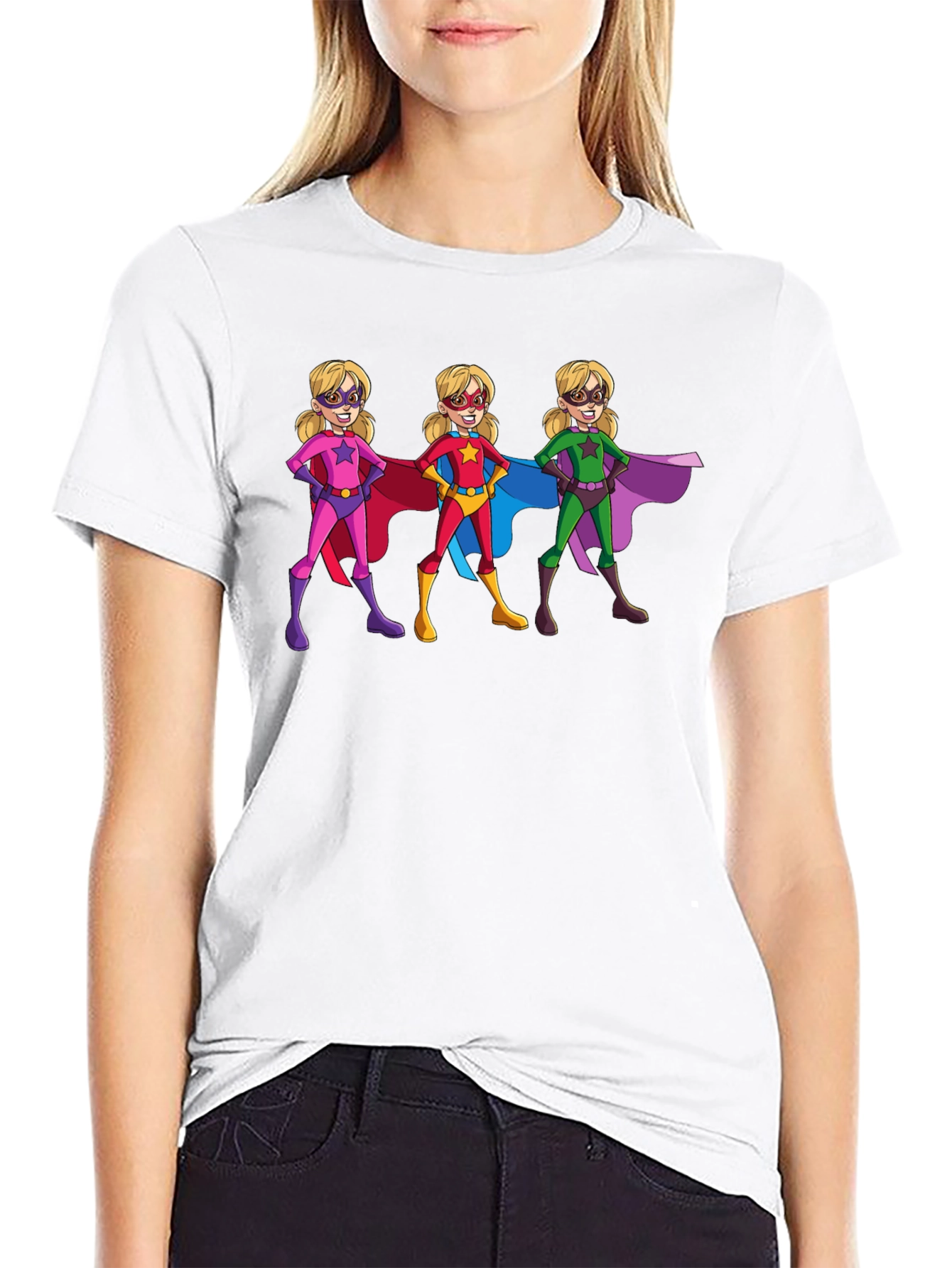 Superhero Girls Graphic T-Shirt - Black